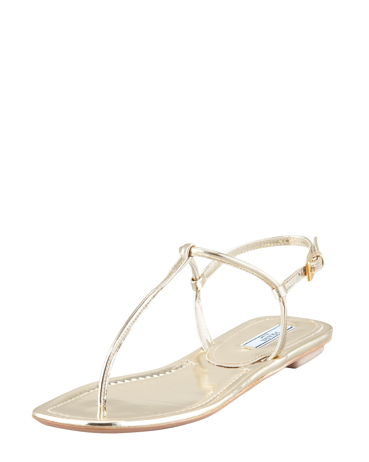 gold flat sandals