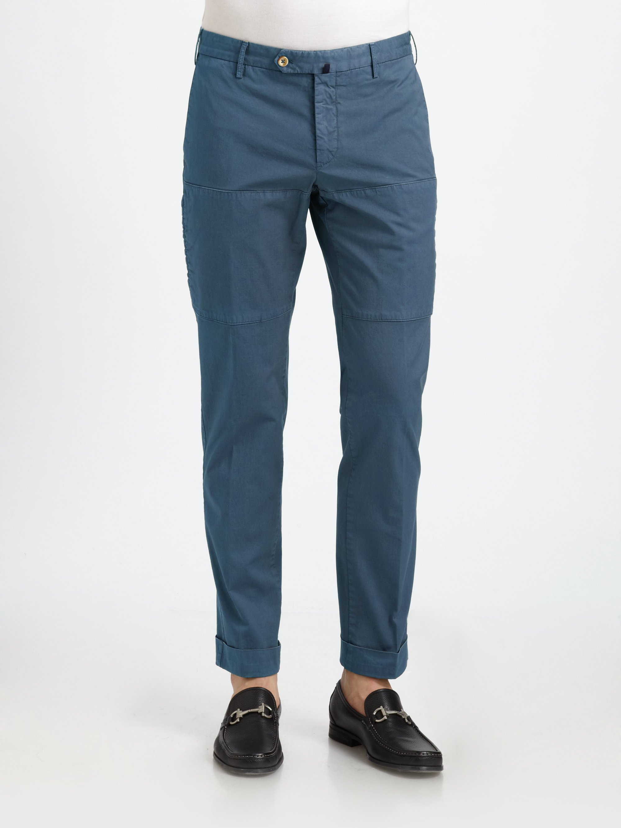 Incotex Italian-Fit Cargo Pants in Navy (Blue) for Men - Lyst
