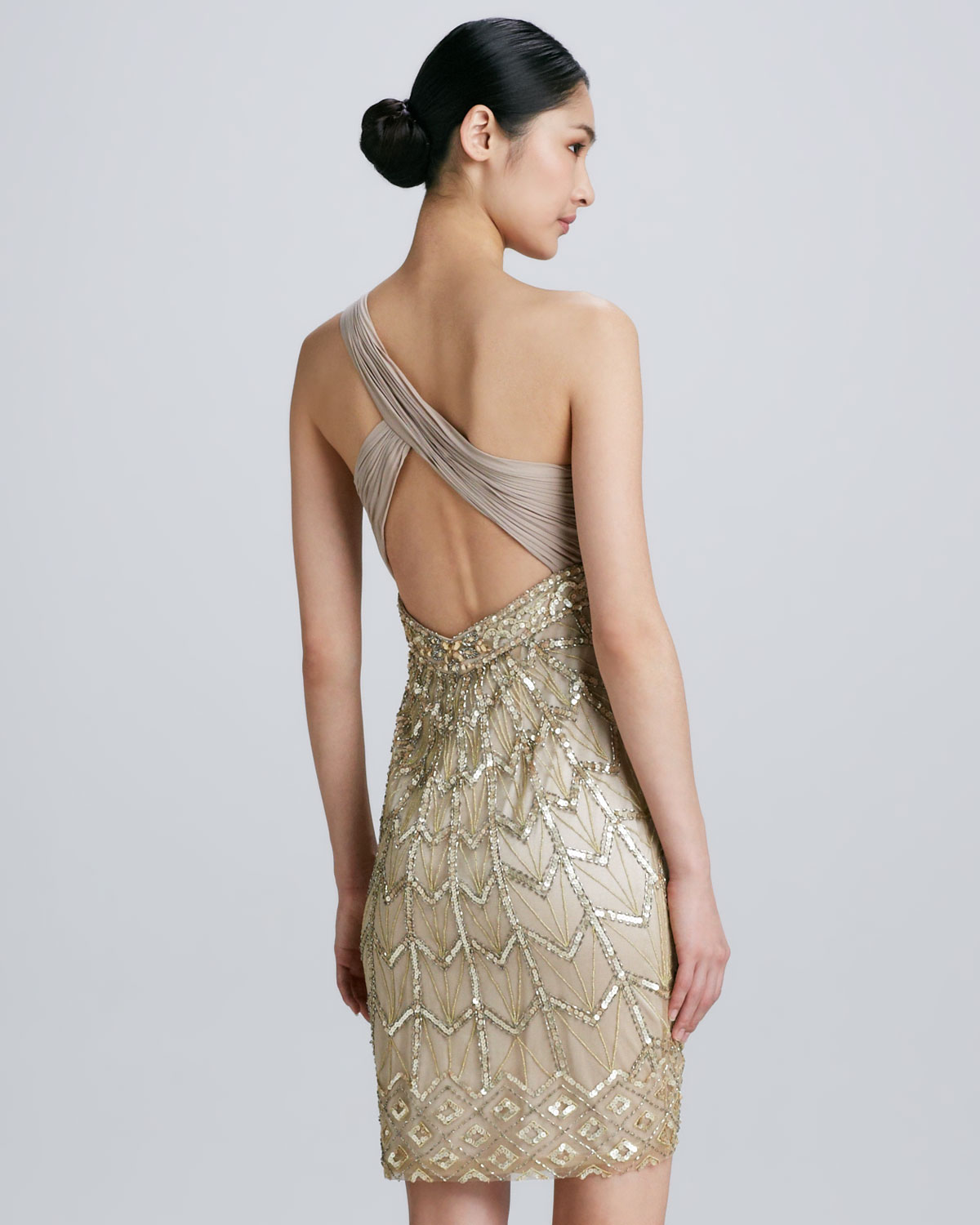 sue wong cocktail dress