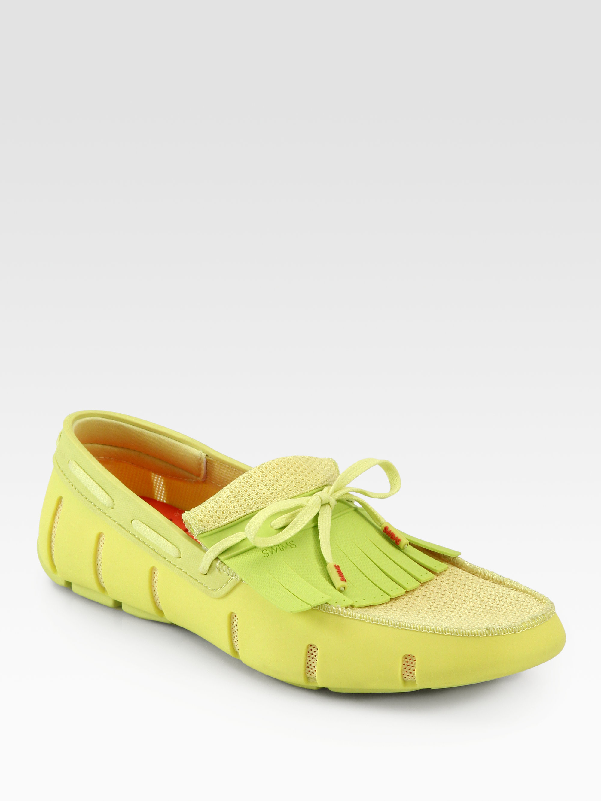 Swims Wave Loafers in Green Lyst