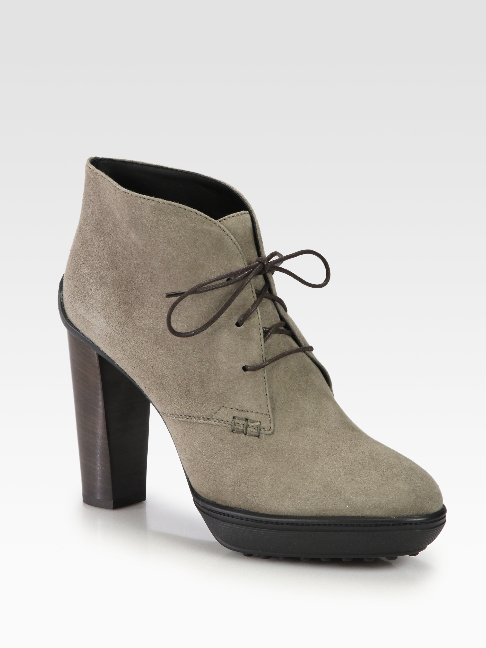 tod's suede ankle boots