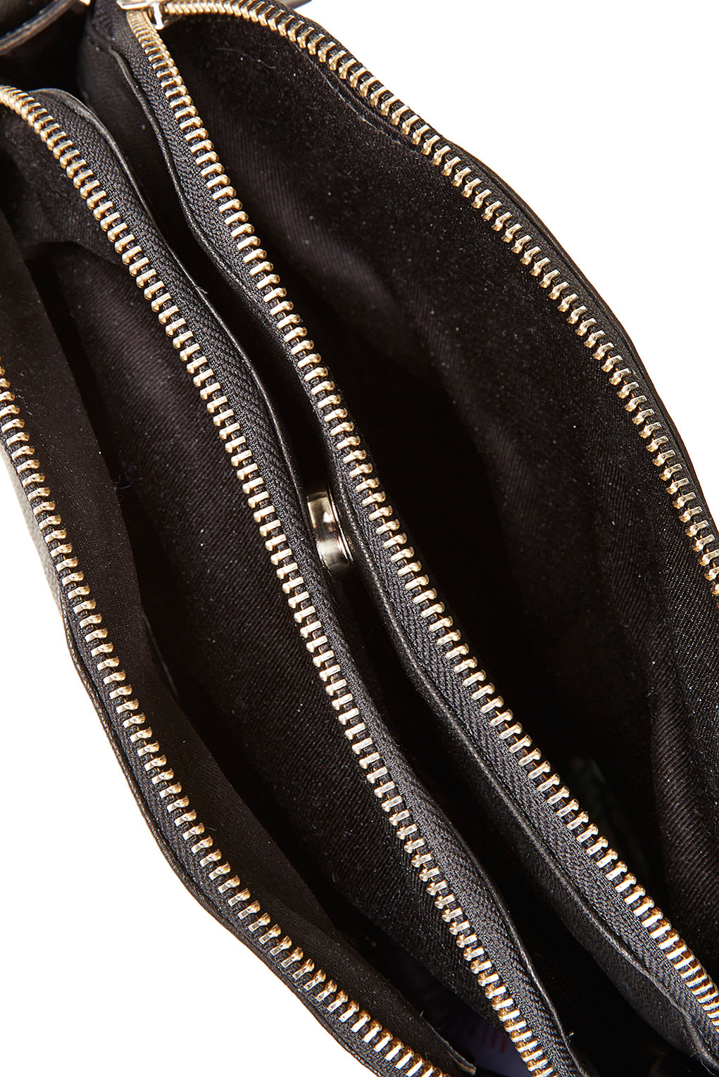 Lyst Top Double Zip Crossbody Bag In Black Gallery