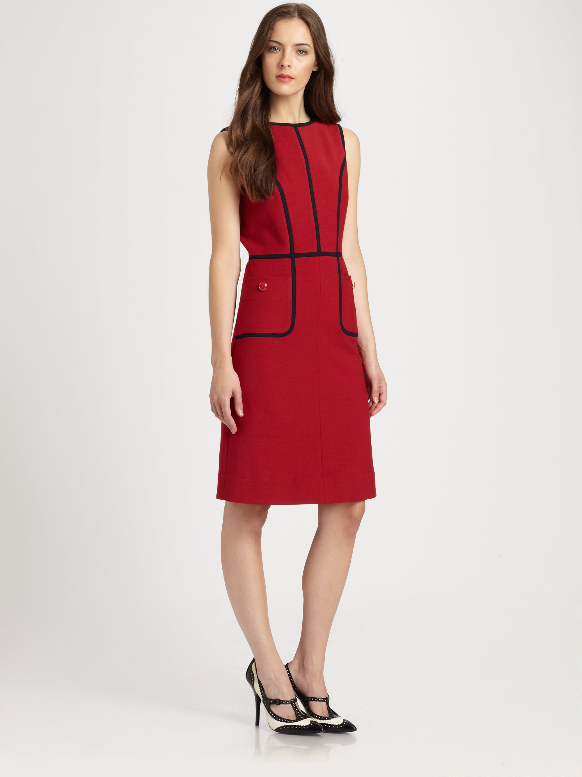 tory burch red dress