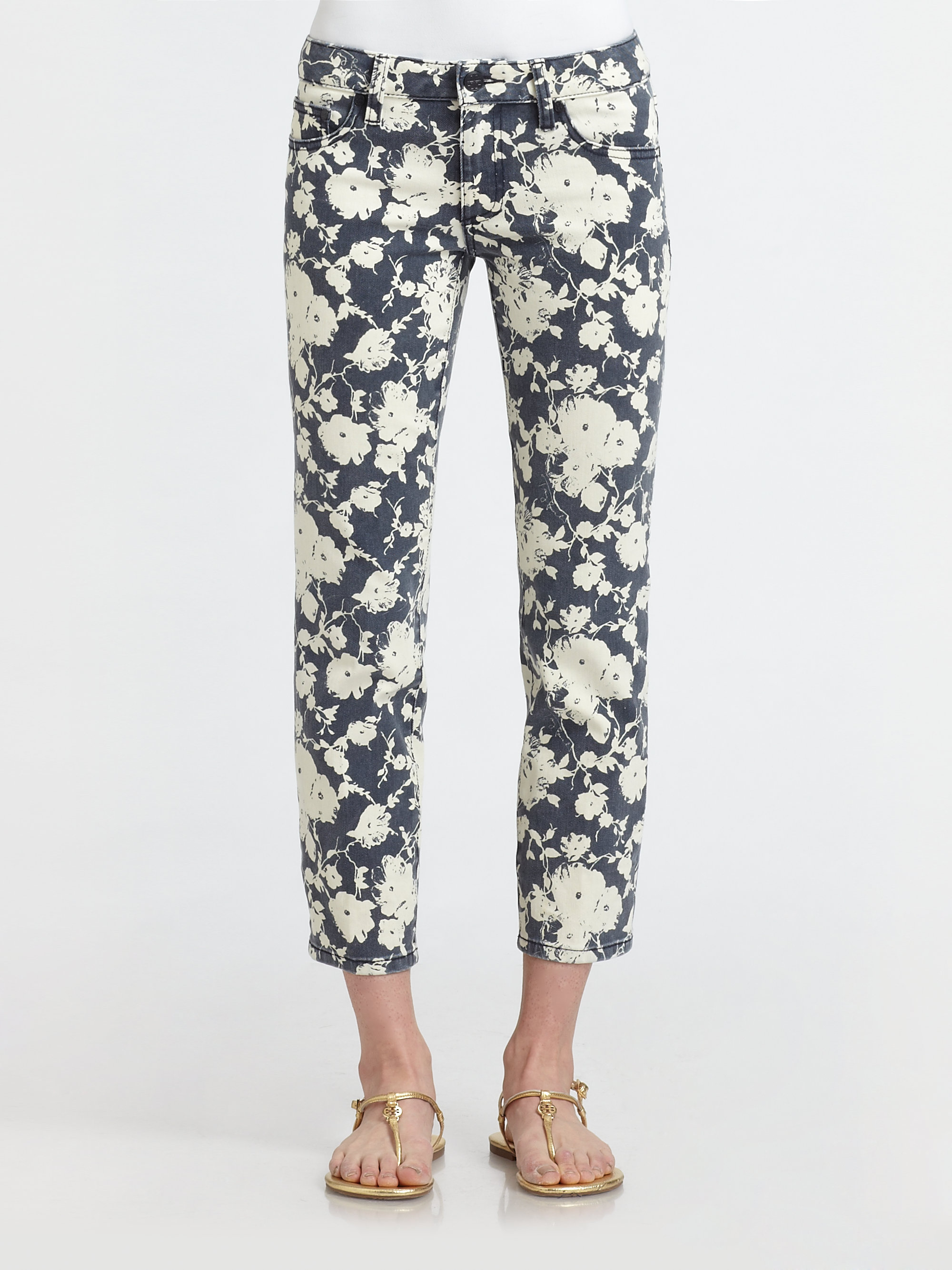 tory burch alexa cropped skinny jeans