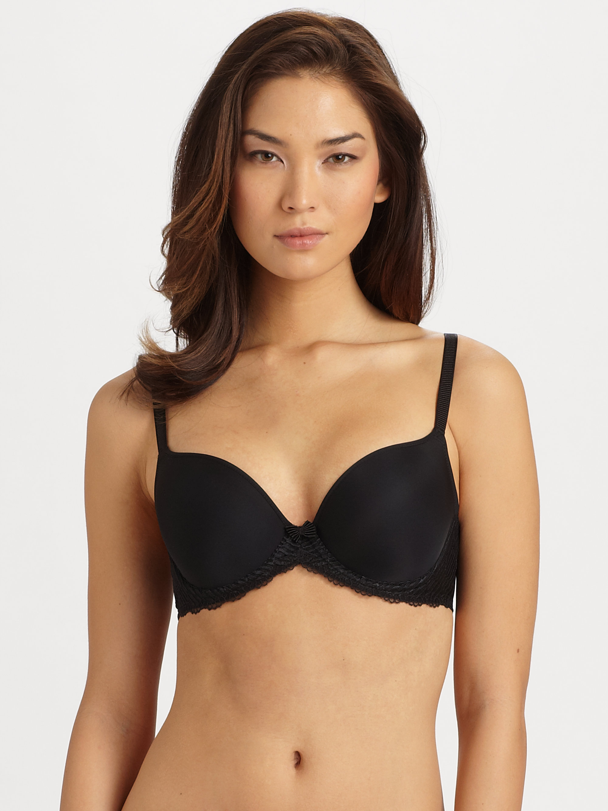 Wacoal La Femme Underwire T-shirt Bra in Black | Lyst
