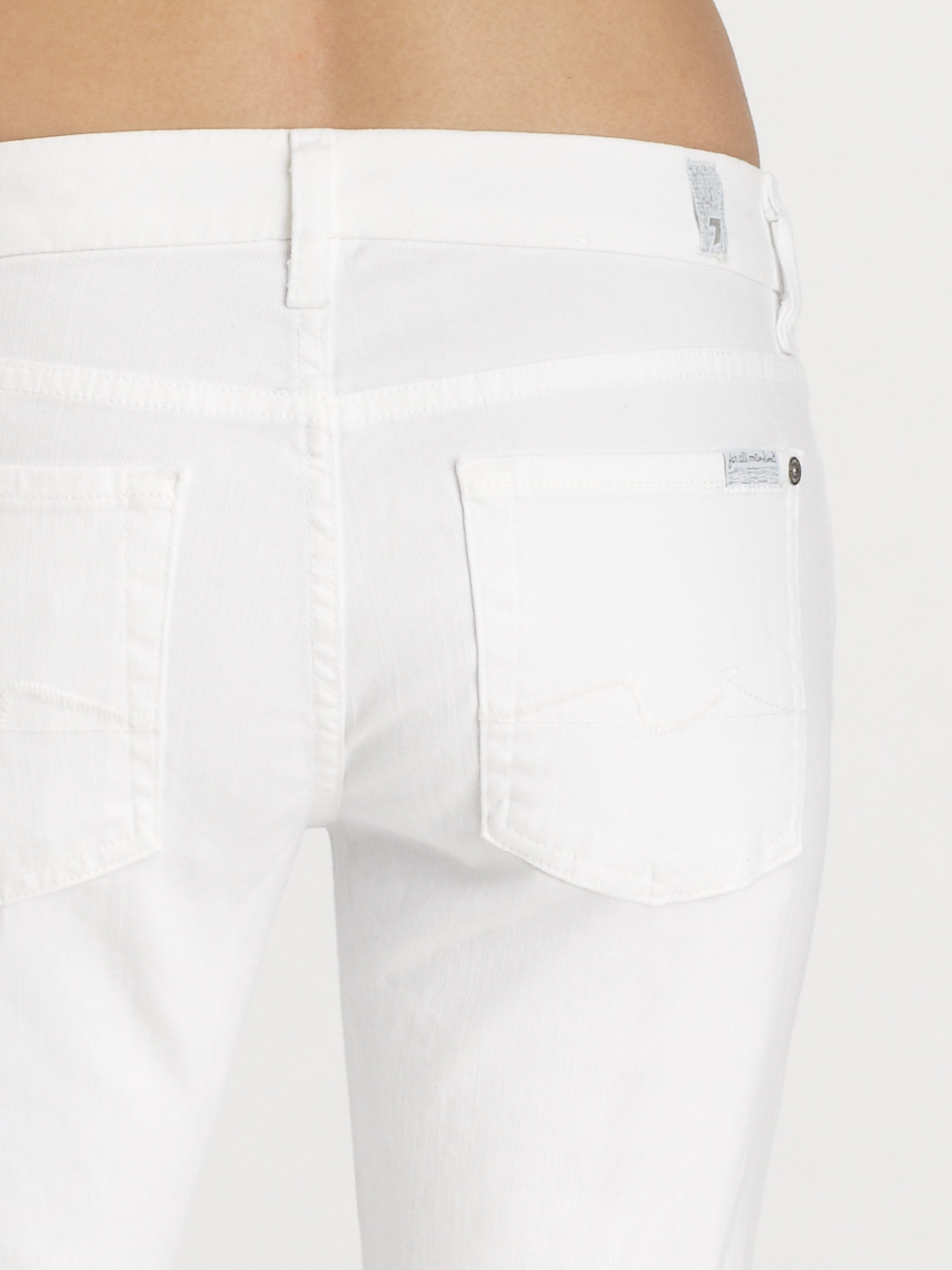 7 For All Mankind Kimmie Straight-Leg Jeans in White | Lyst