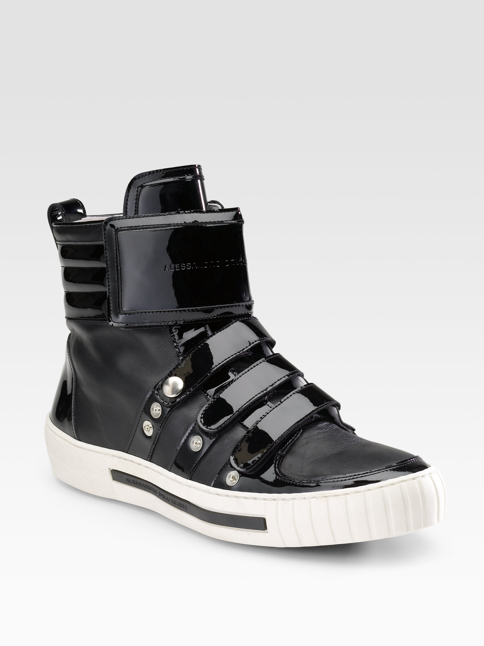 Alessandro Dell'acqua Hightop Sneakers in Black for Men - Lyst