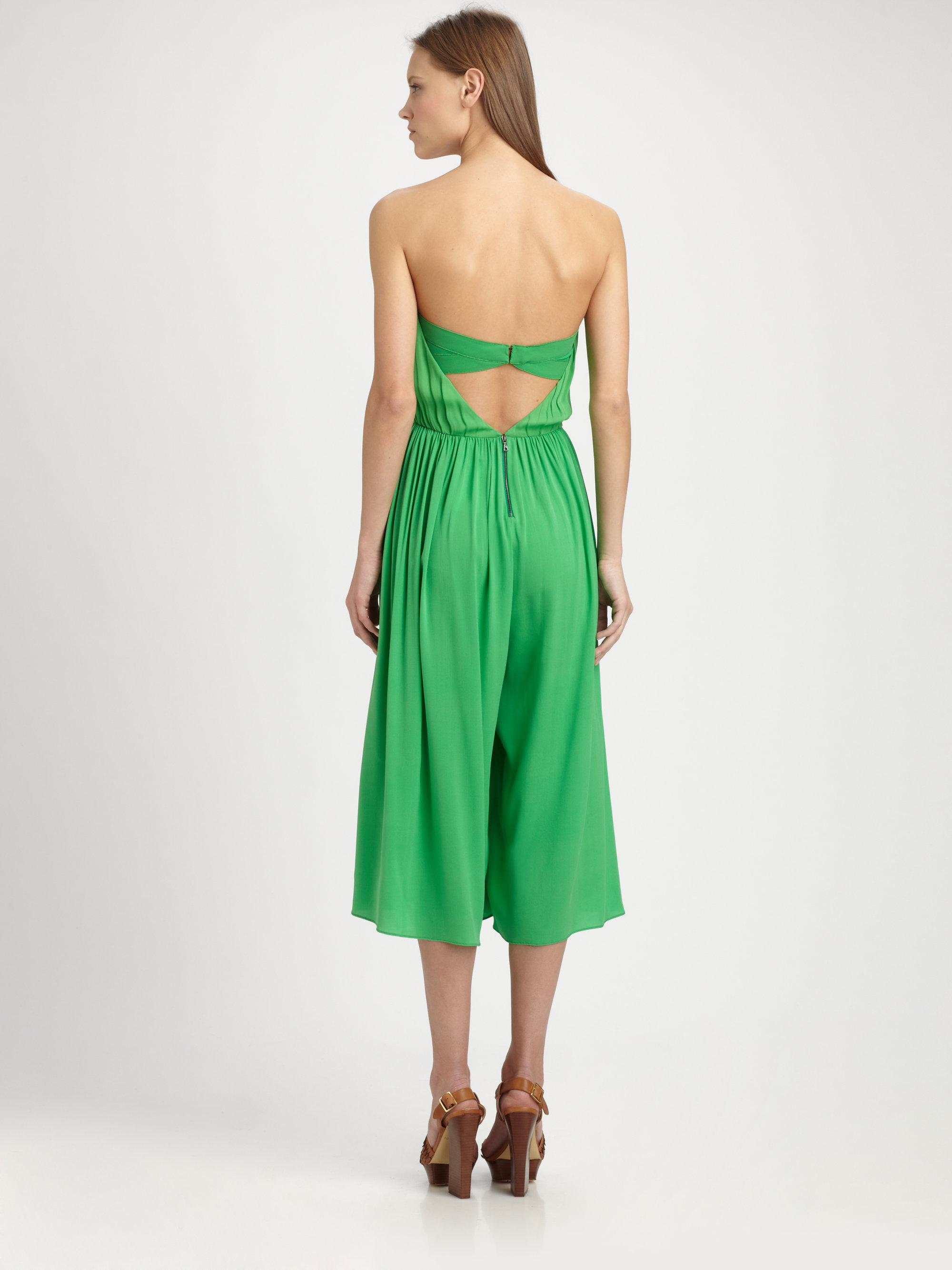 alice and olivia green jumpsuit