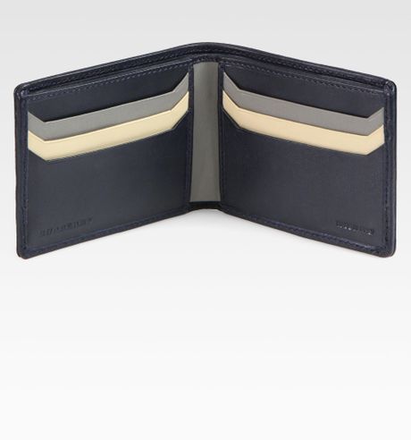 Burberry Tricolor Hipfold Wallet in Blue for Men (navy) | Lyst