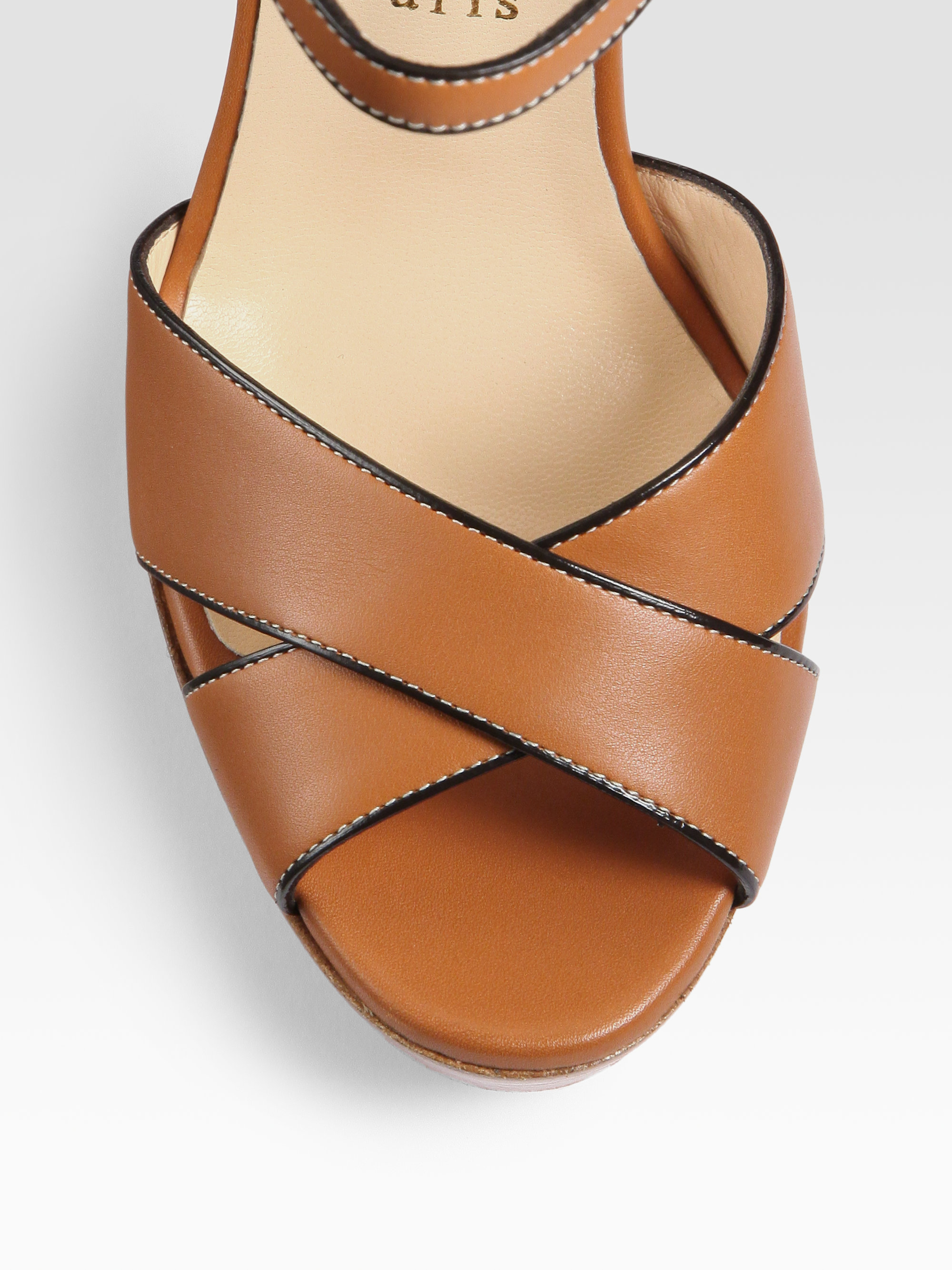 louboutin brown sandals
