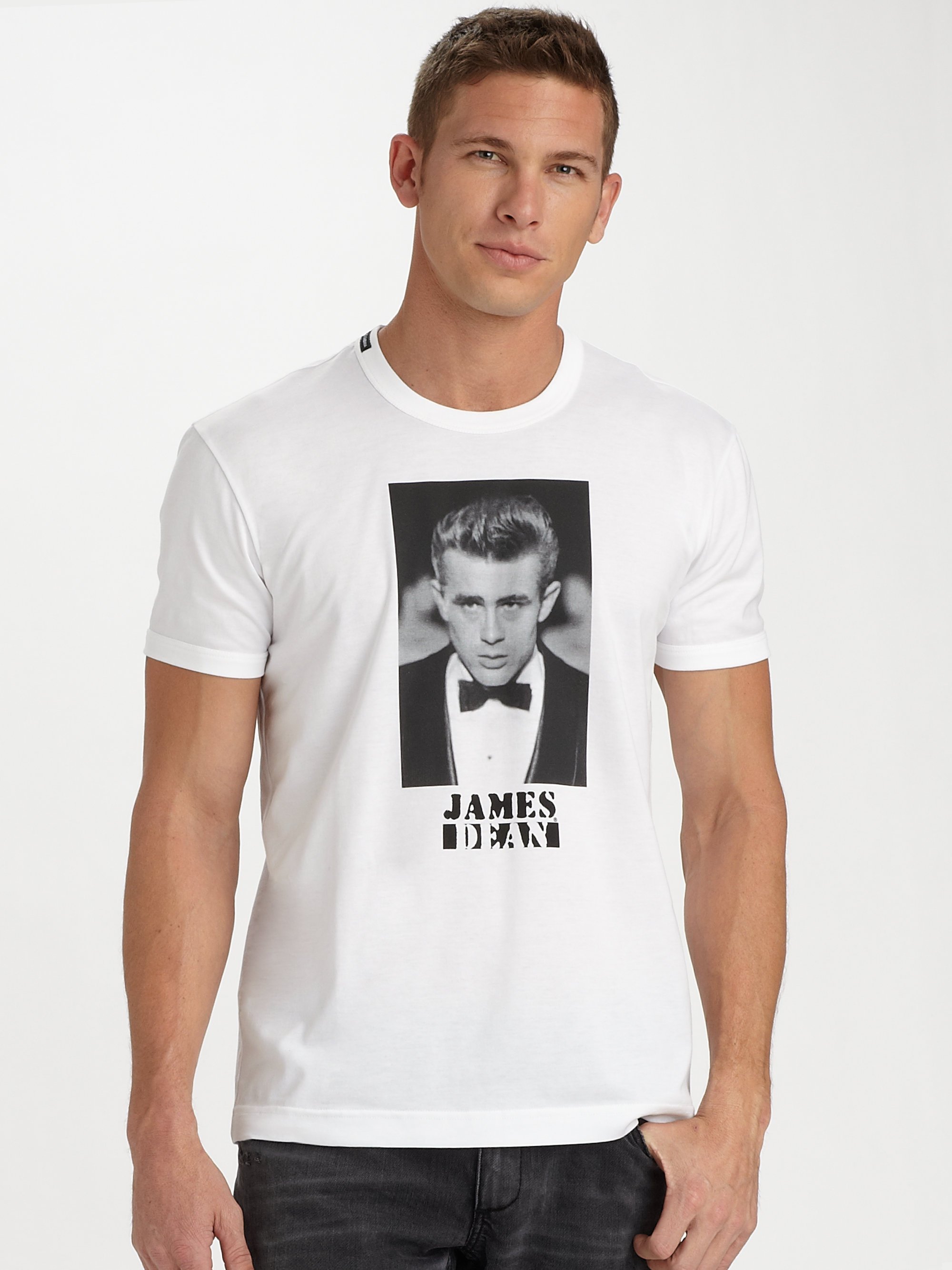 Dolce & Gabbana James Dean Tee in White for Men - Lyst