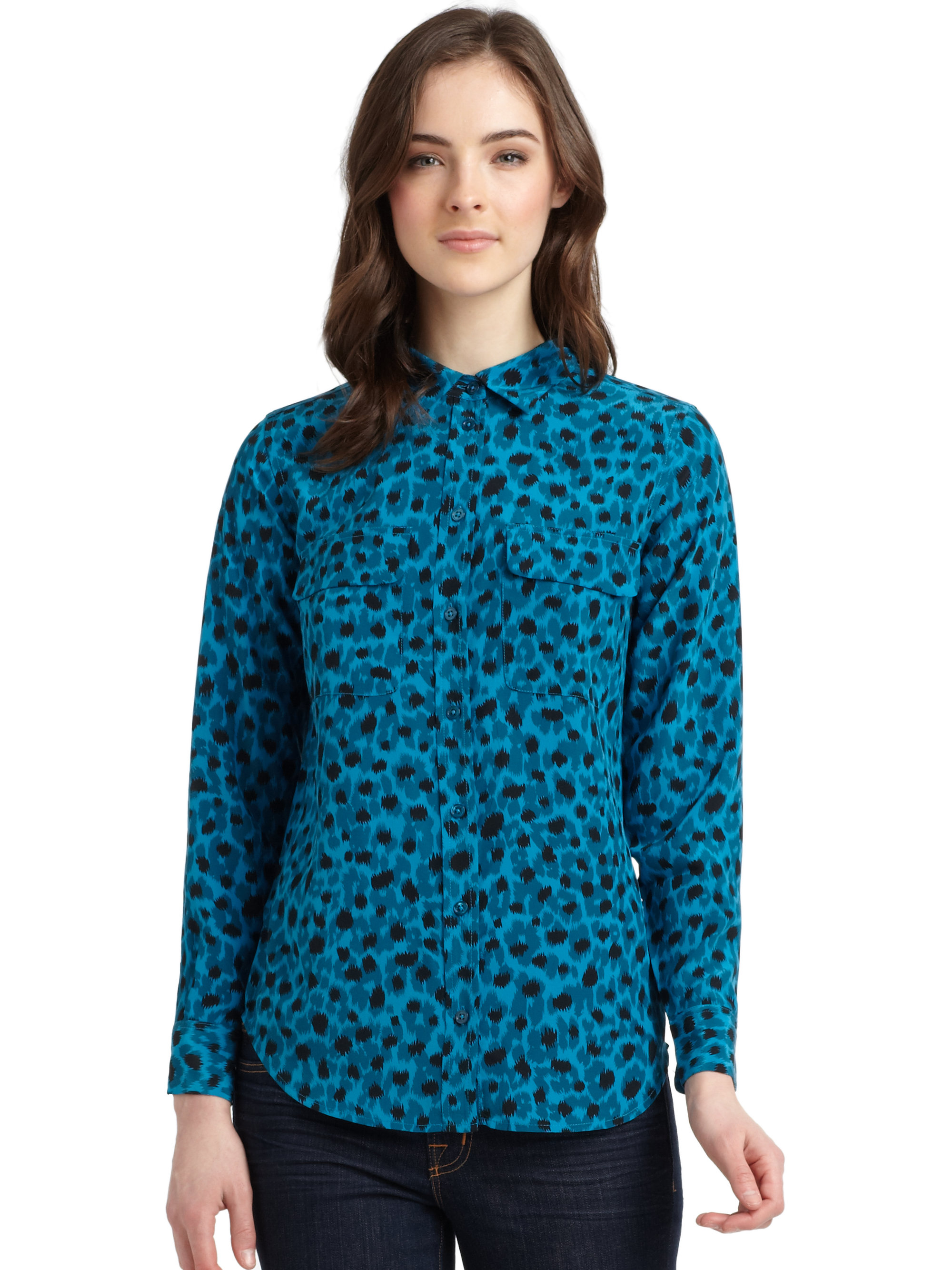 kivari stella leopard blouse