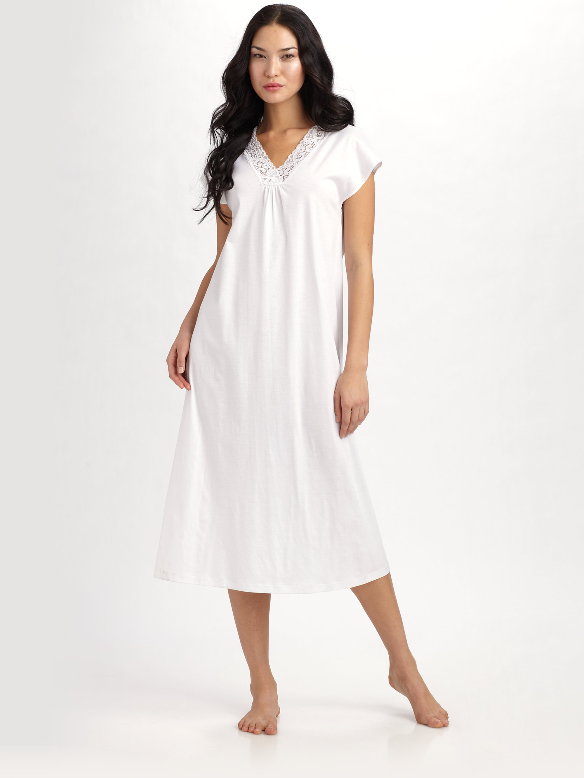 cap sleeve night gown