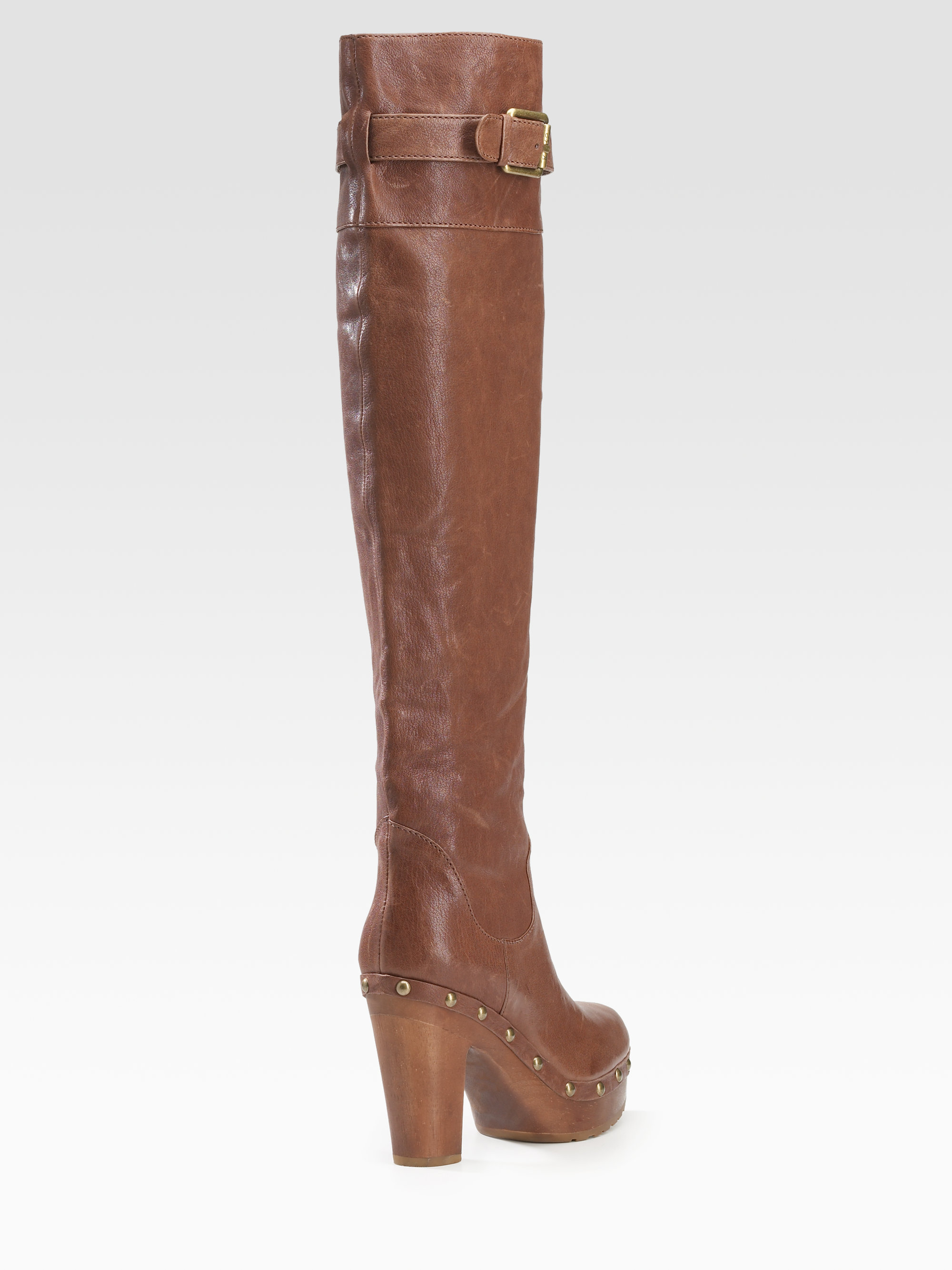 michael kors cognac boots