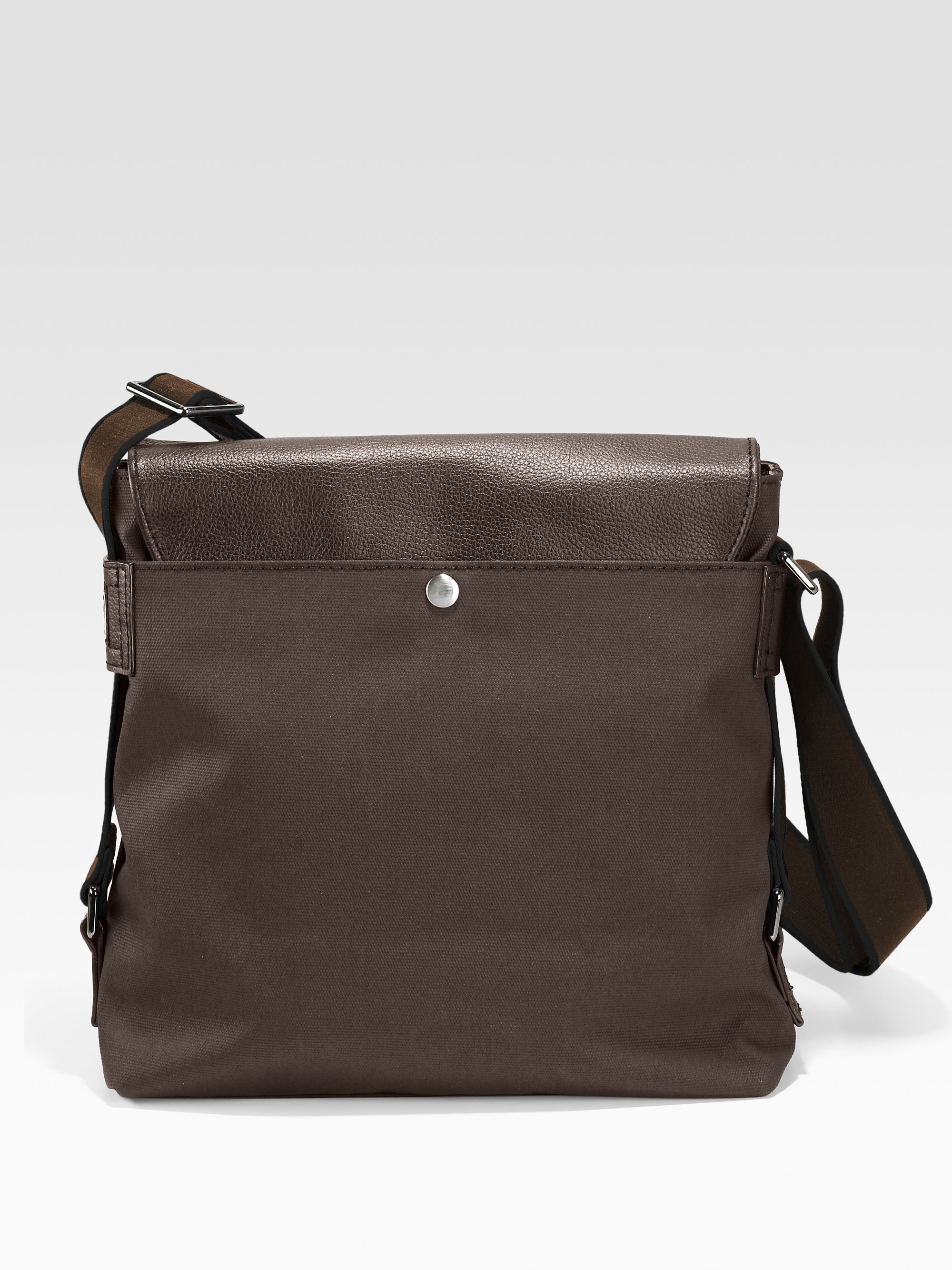 Lacoste Downtown Messenger Bag in Chocolate (Brown) for Men Lyst