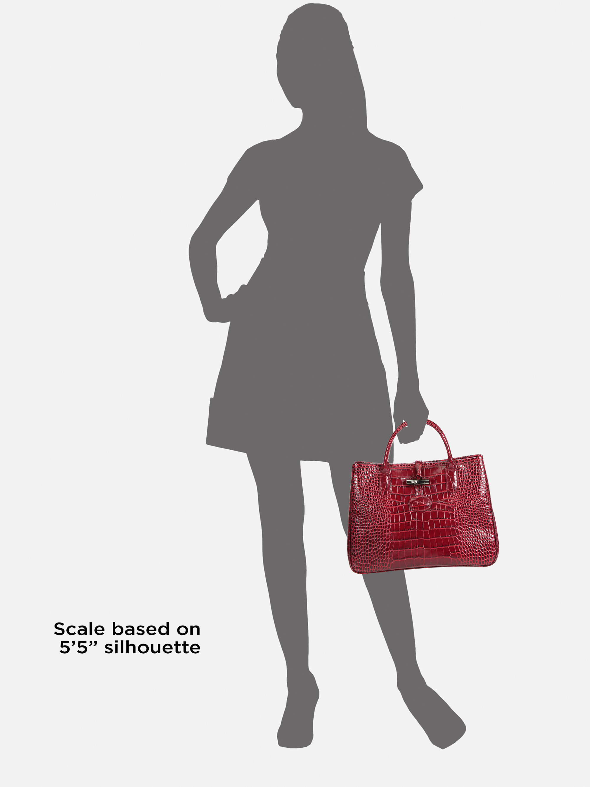 longchamp crocodile leather bag