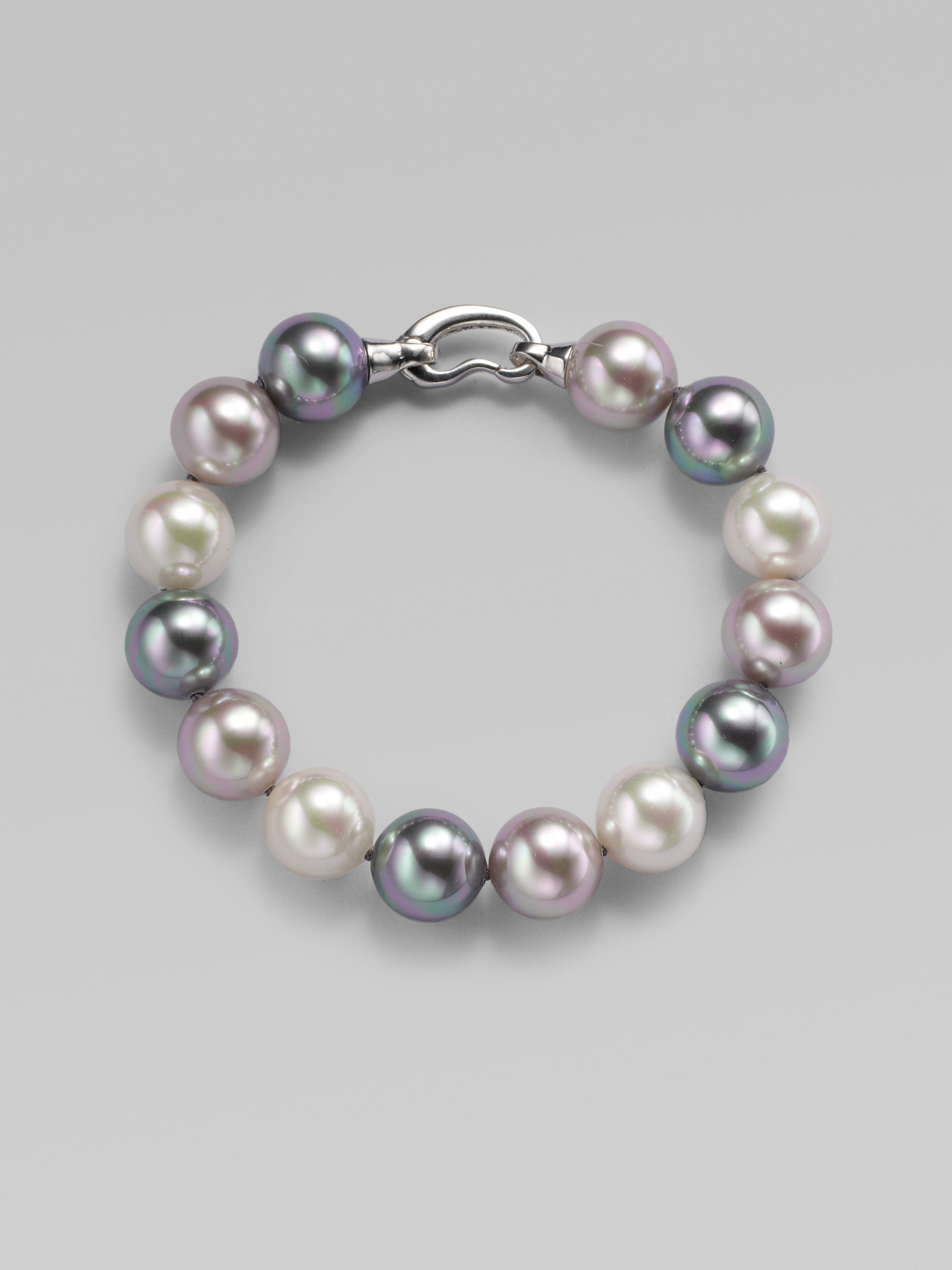 Majorica 12mm Multicolor Pearl Bracelet - Lyst