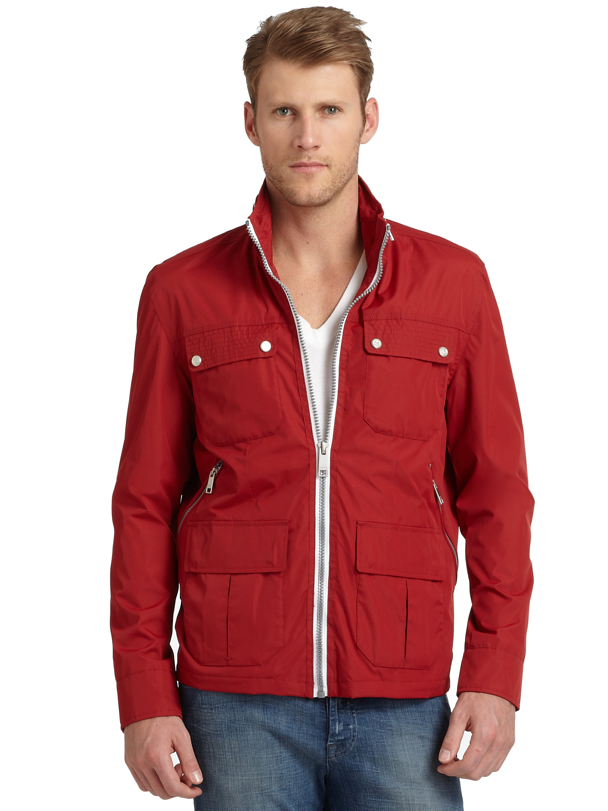 Lyst - Marc New York Chase Rain Jacket in Red for Men