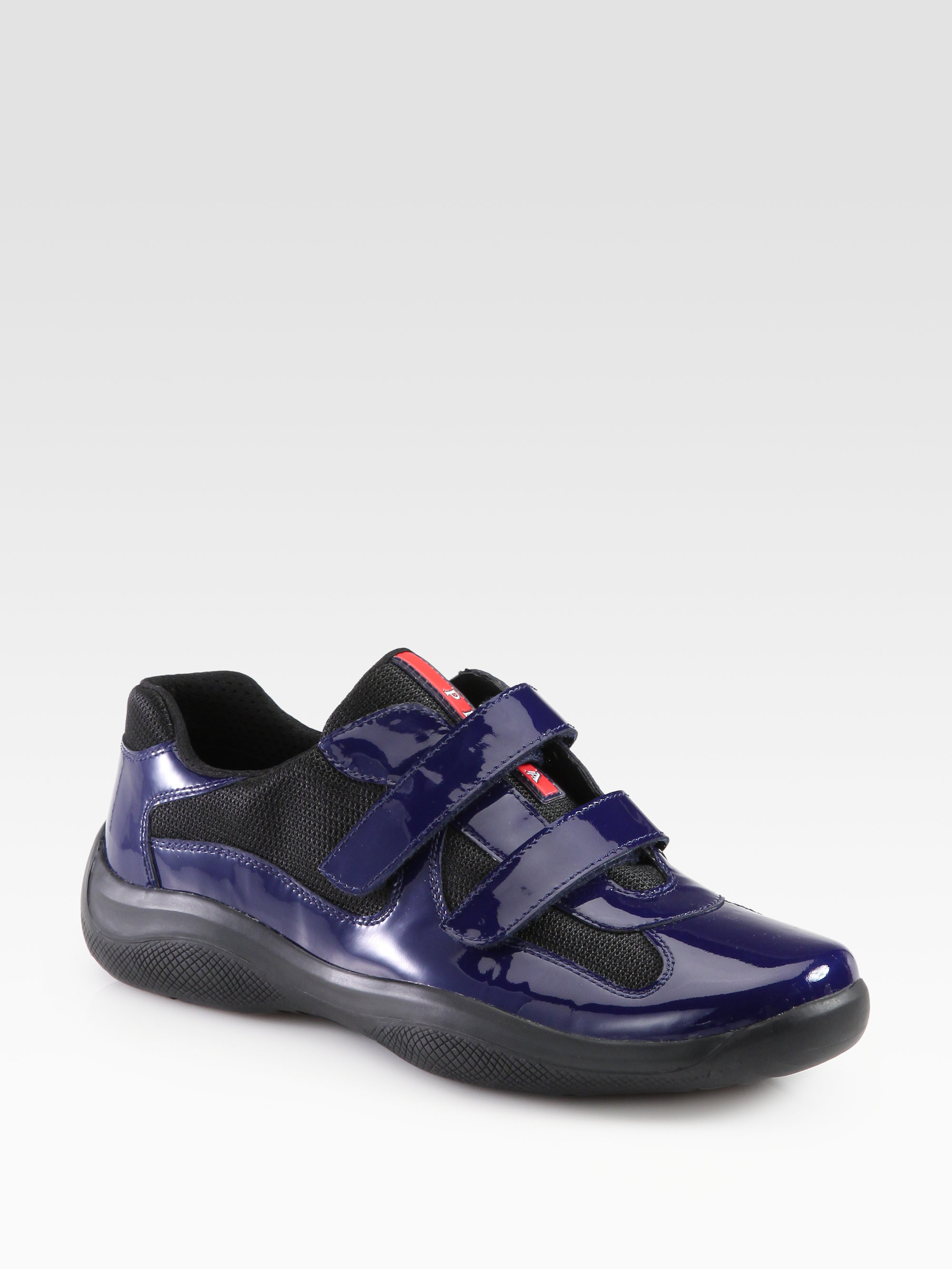 Prada Double Strap Sneakers in Blue for 
