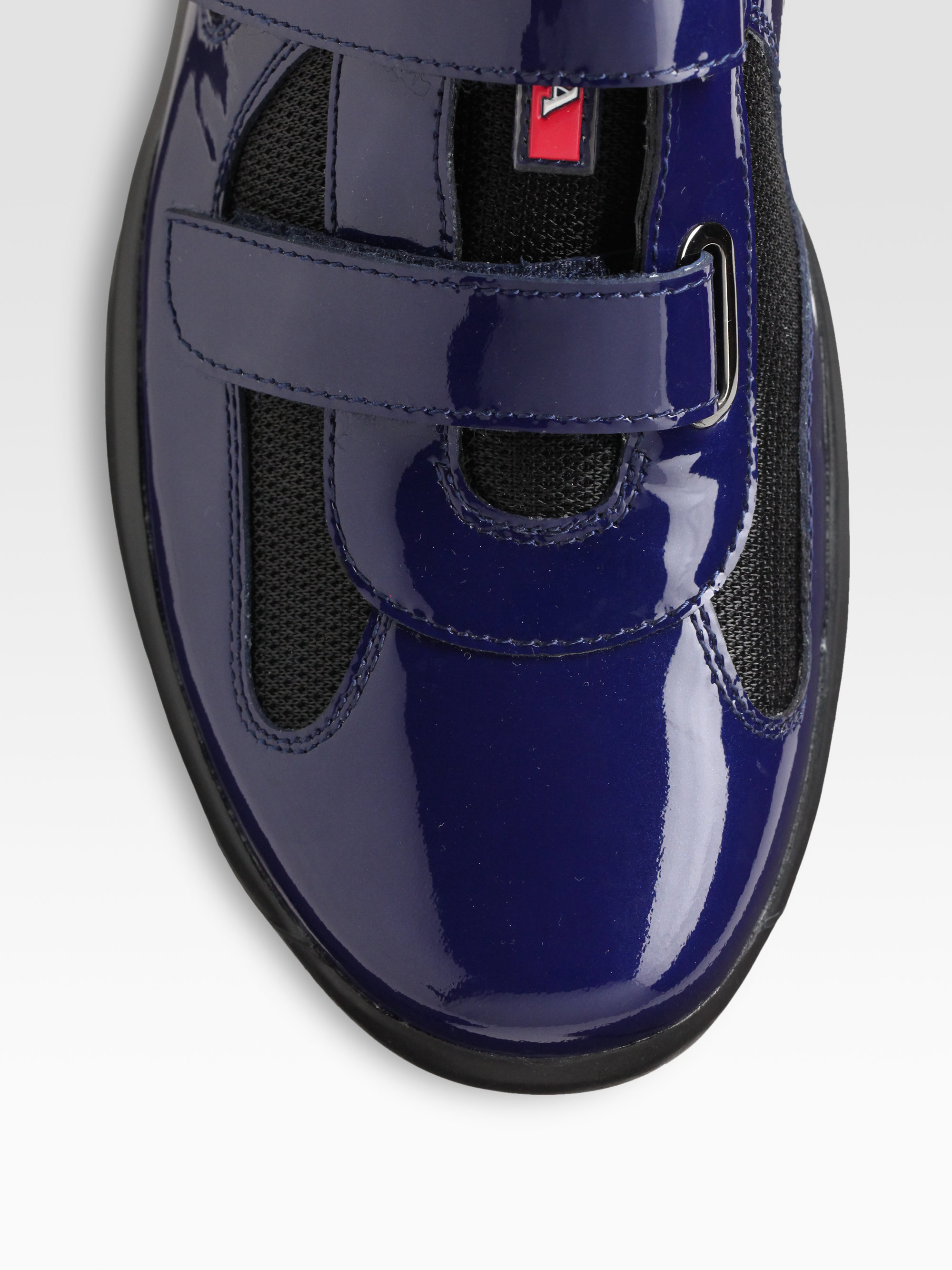 Prada Double Strap Sneakers in Blue for Men (royal black) | Lyst  