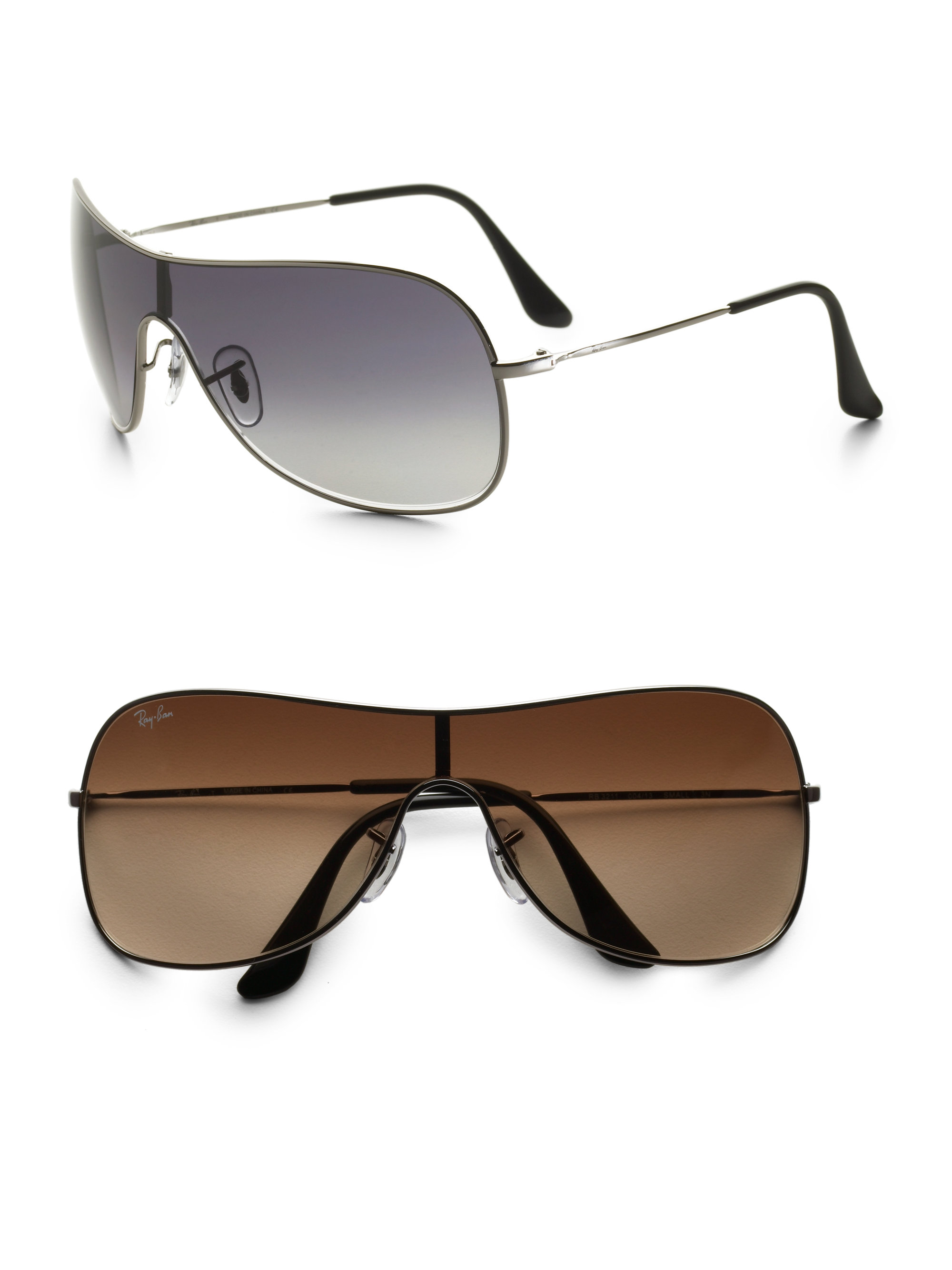 Rayban Shield Sunglasses in Metallic for Men Lyst