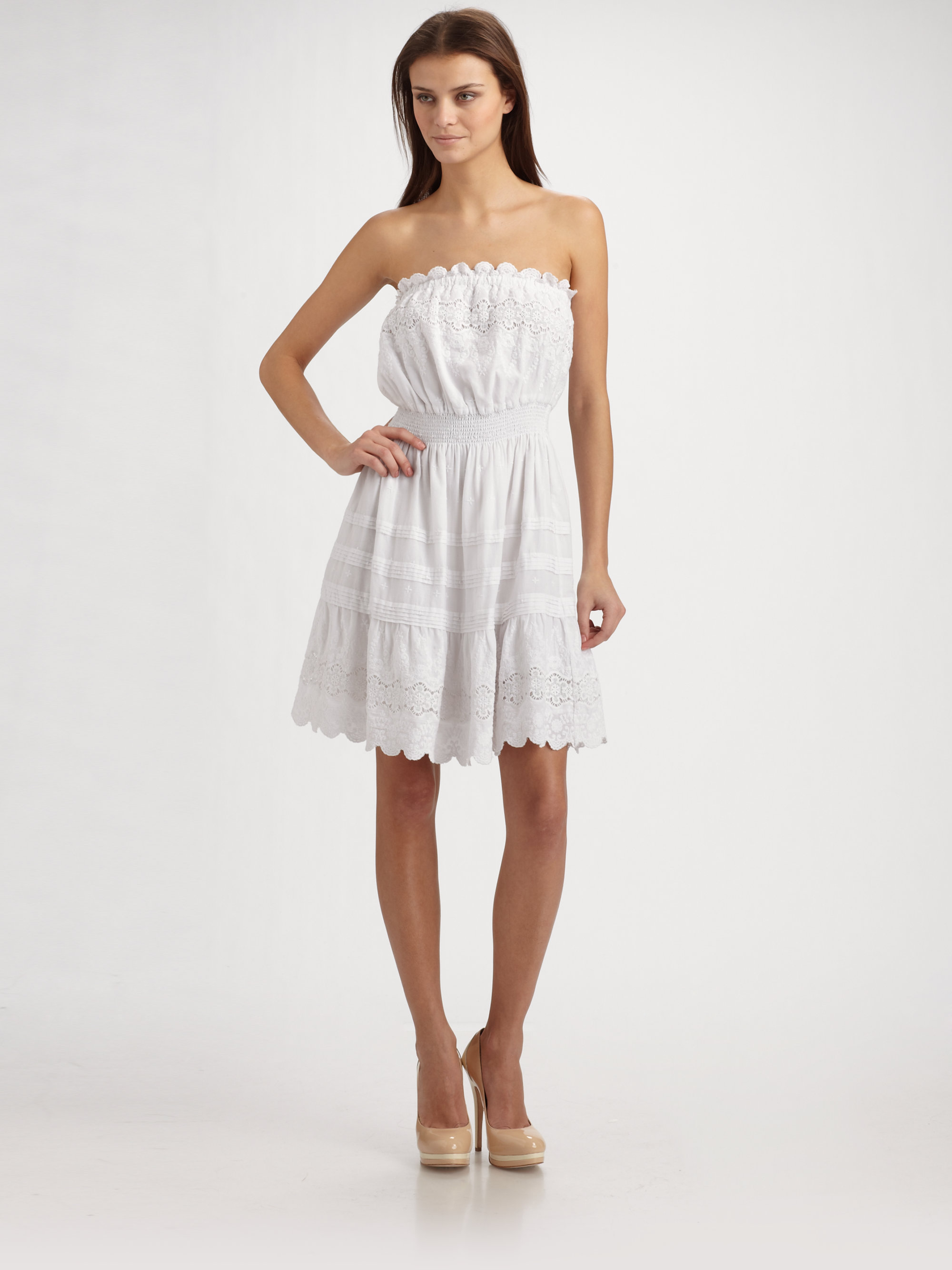 rebecca taylor white eyelet dress