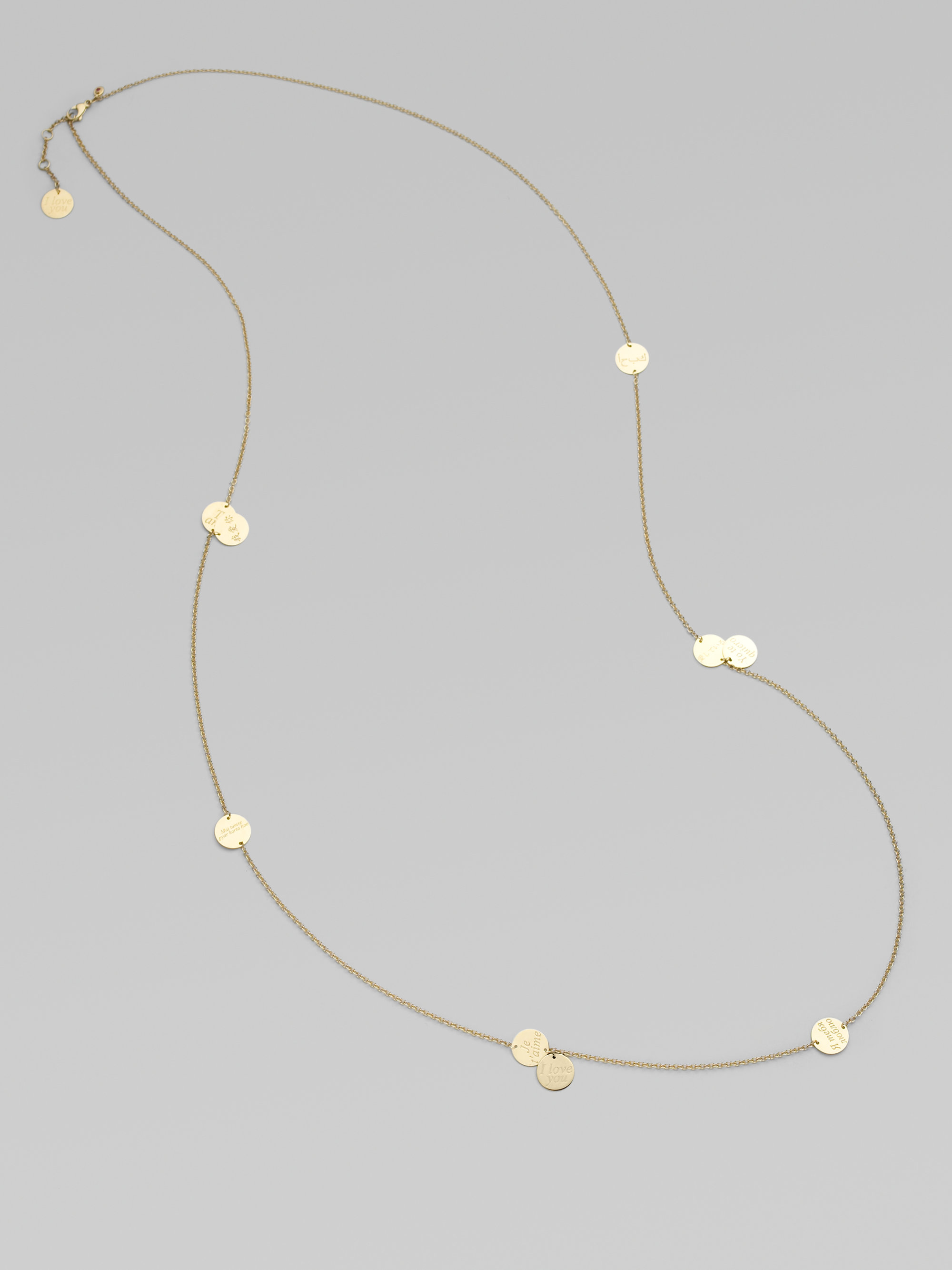 Roberto Coin Love Plus 18K Yellow Gold Station Necklace in Metallic Lyst