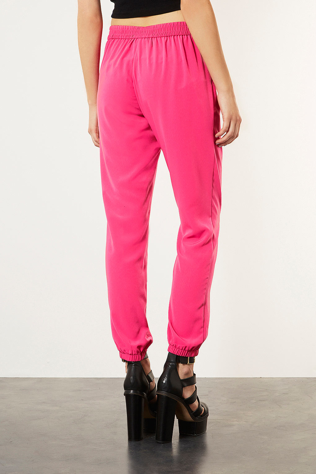 bright pink joggers