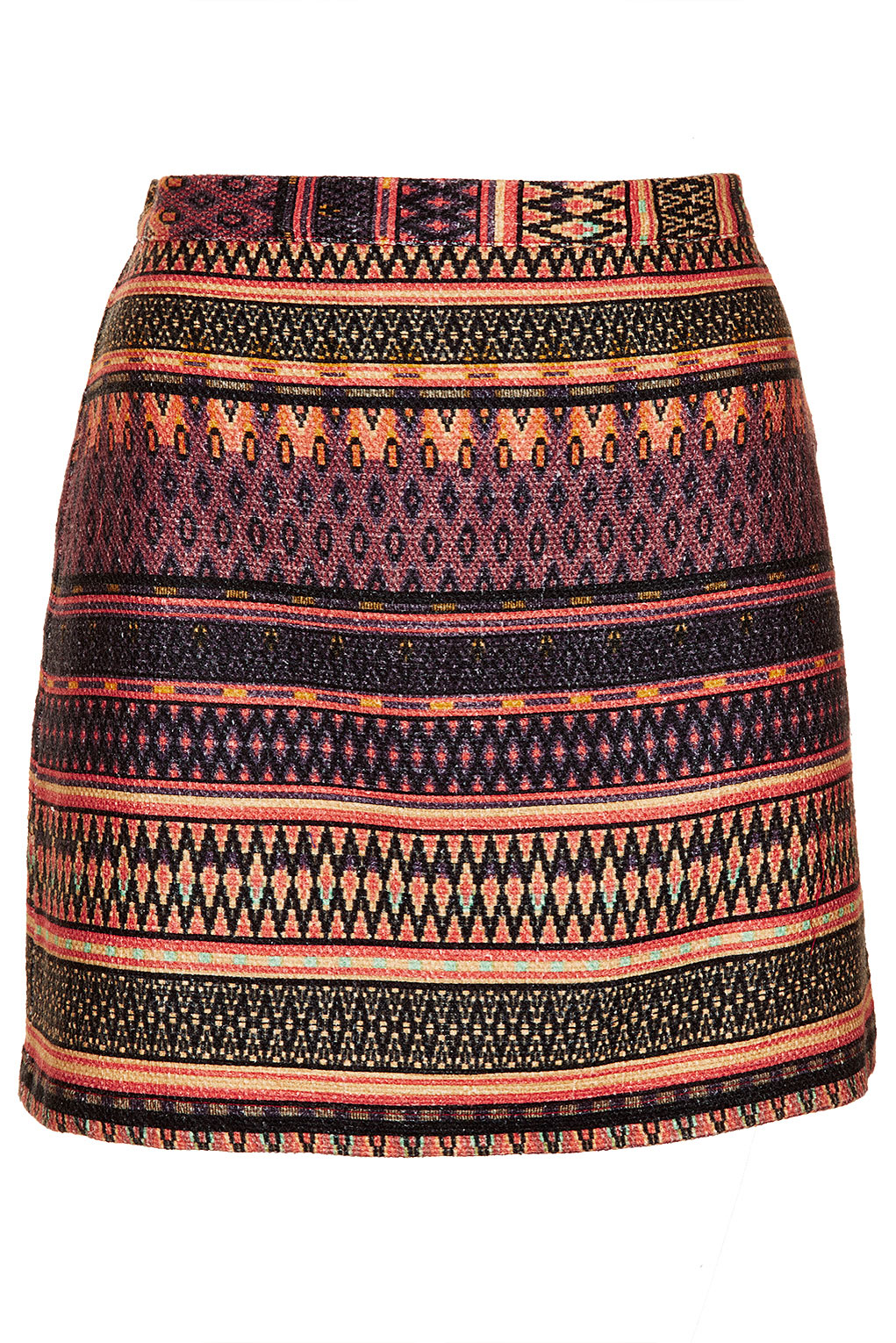 Lyst - Topshop Safari Ikat A-Line Skirt
