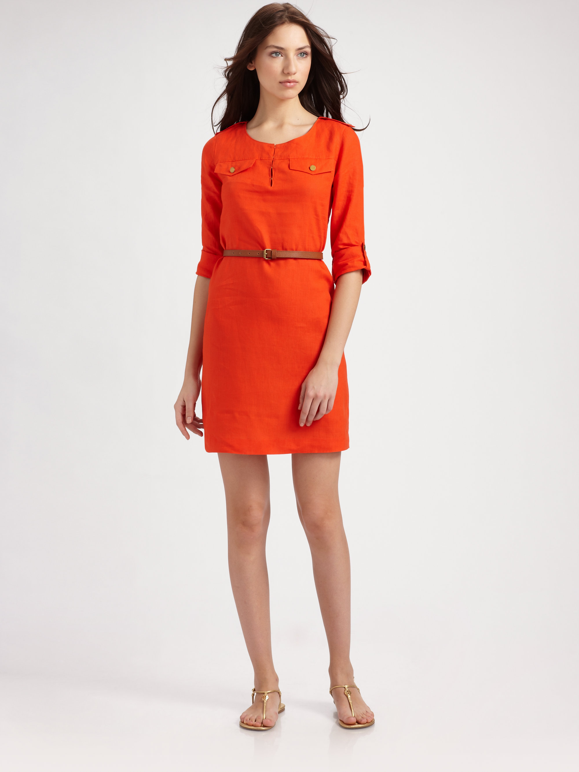 tory burch linen dress