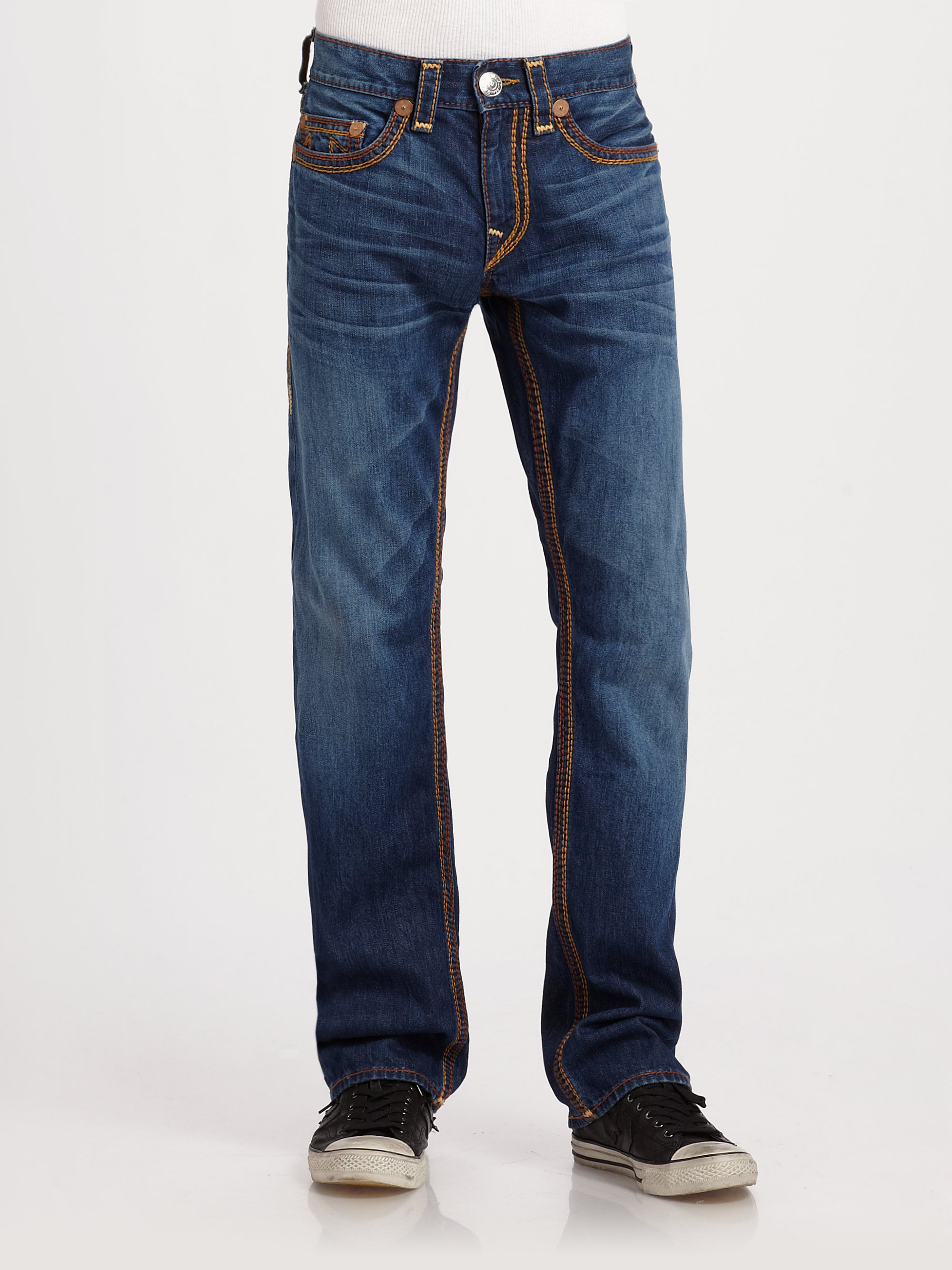 True Religion Billy Big Qt Bootcut Jeans in Blue for Men | Lyst