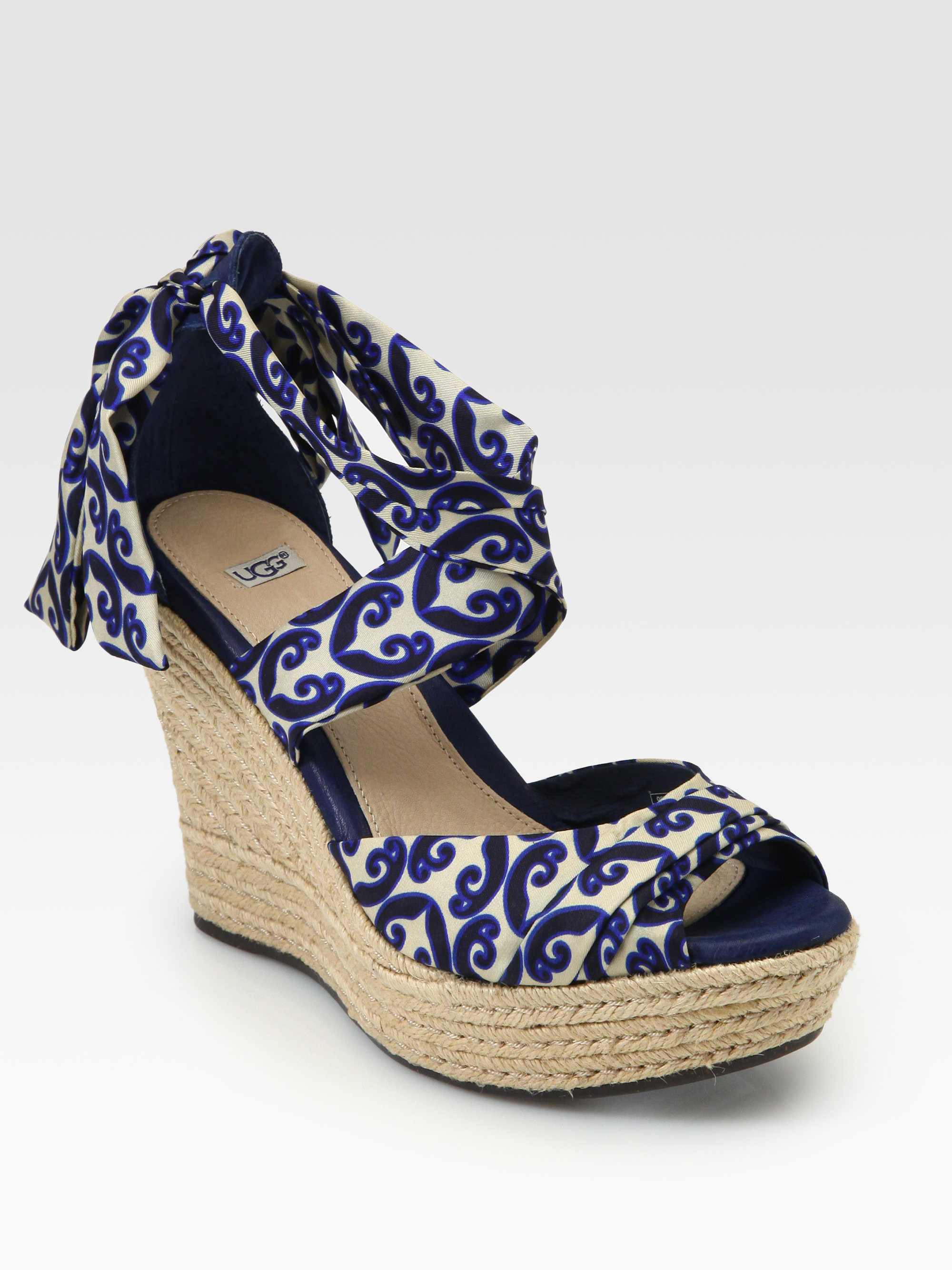 Ugg lucianna best sale wedge white