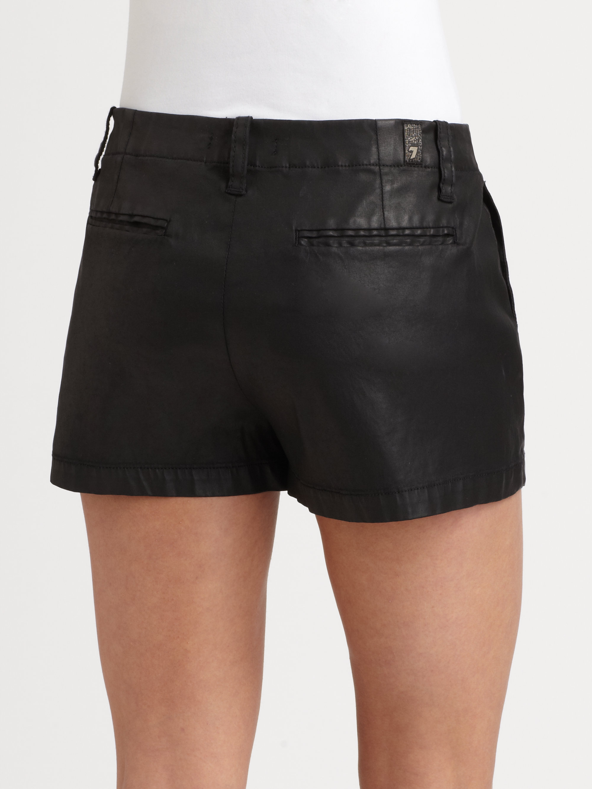 7 for all mankind black shorts