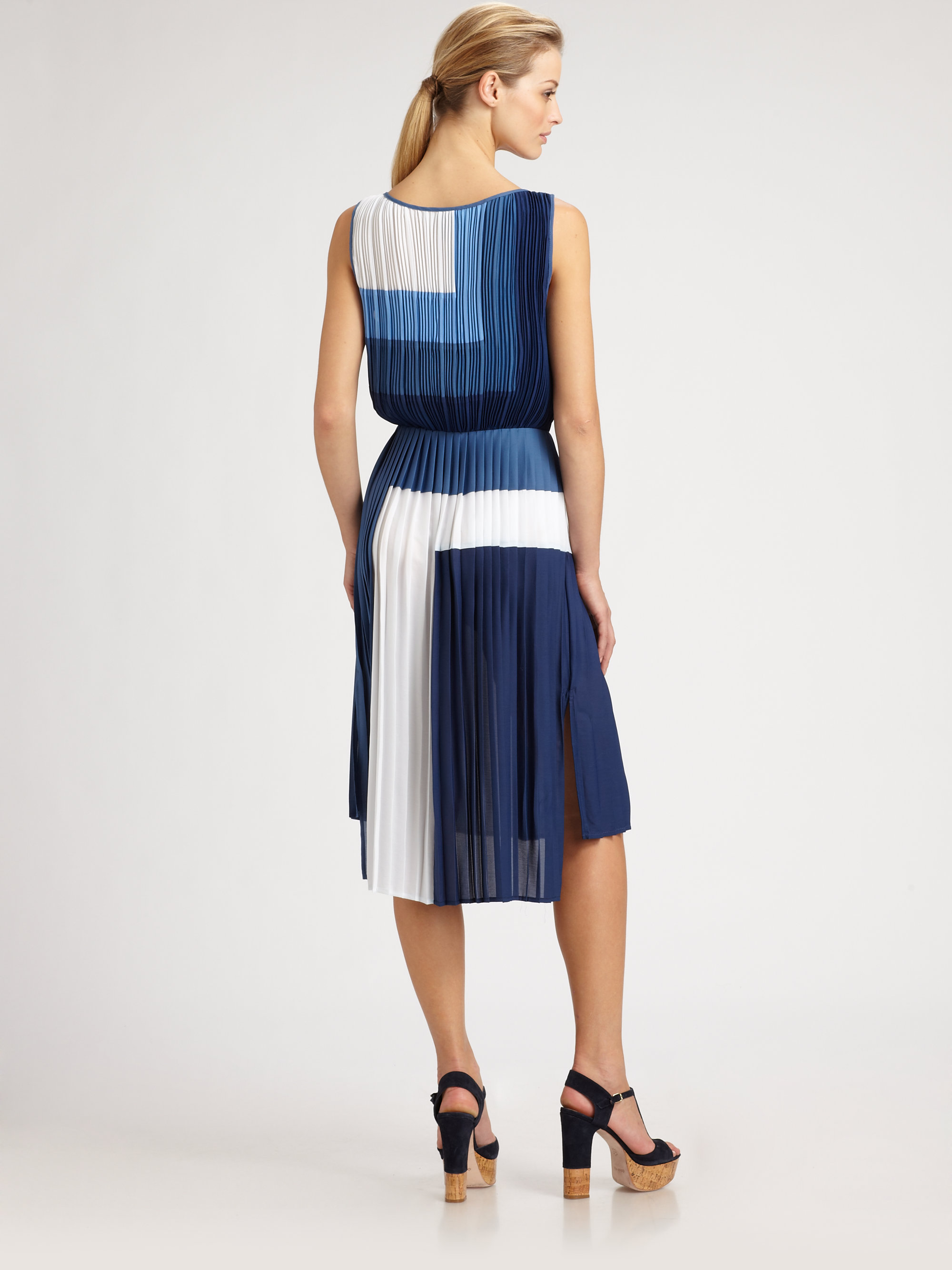 bcbgmaxazria color block dress
