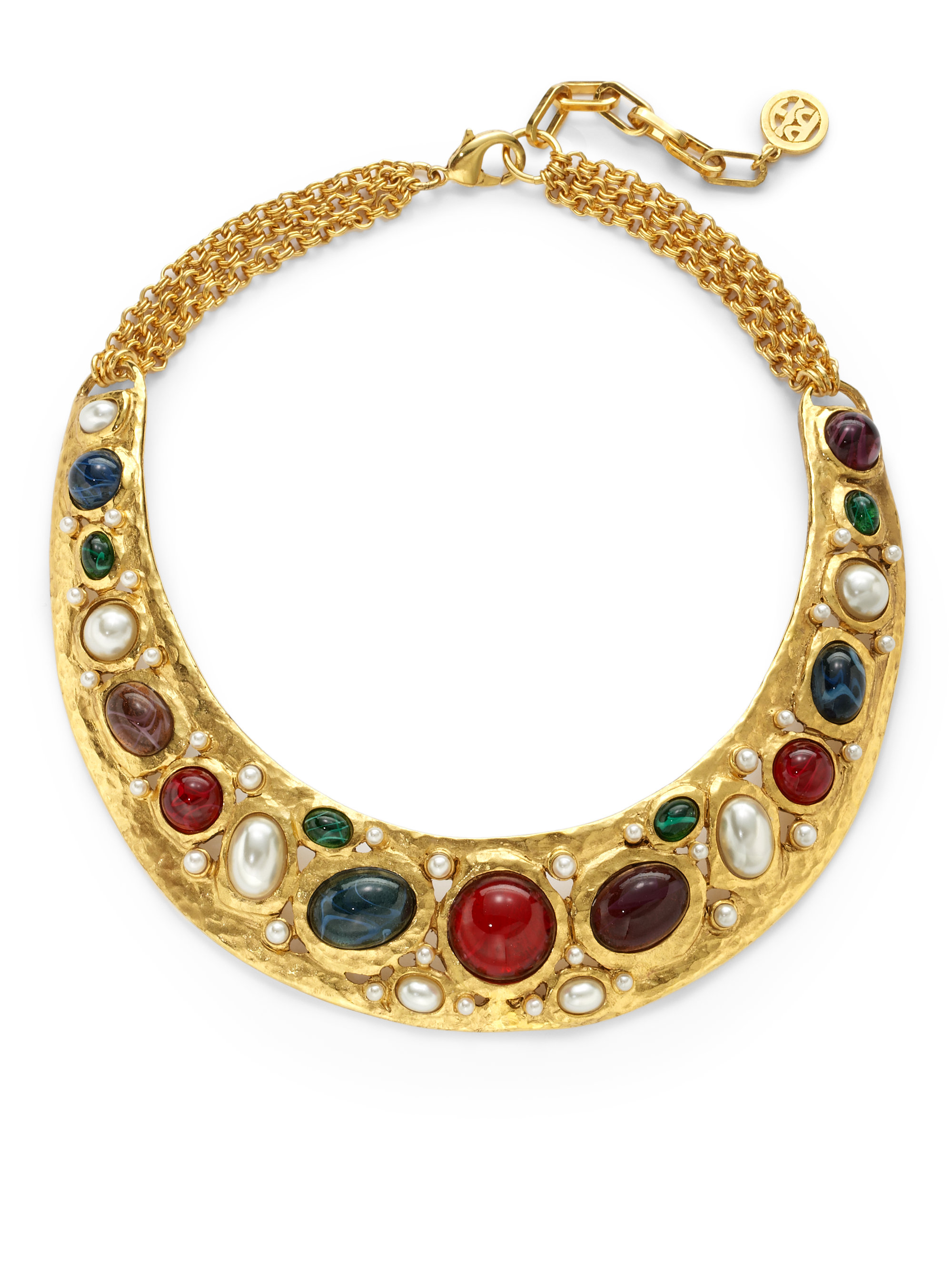 Lyst - Ben-Amun Byzantine Bib Necklace in Metallic