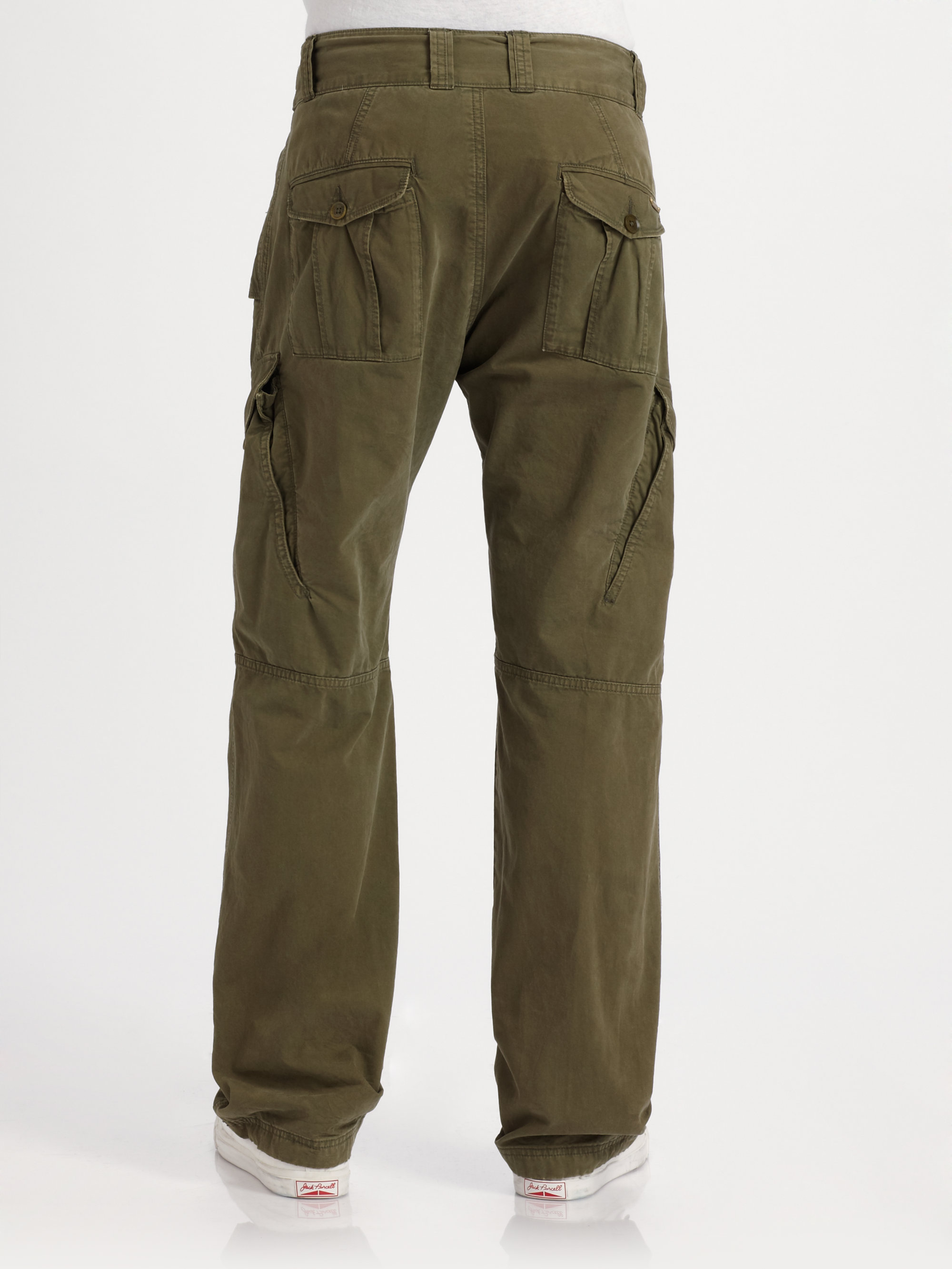 DIESEL Twill Cargo Pants in Army (Natural) for Men - Lyst