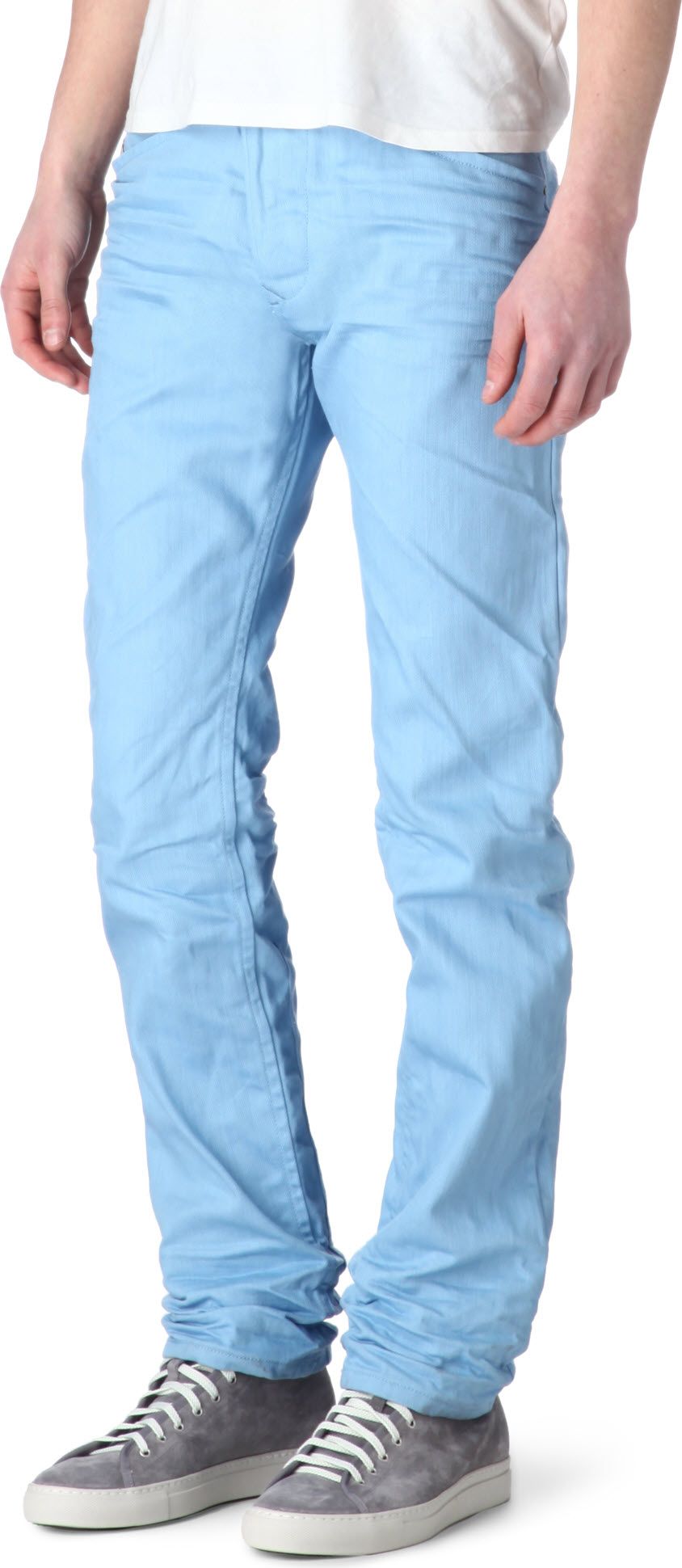 DIESEL Darron 008qu Slim Tapered Jeans in Blue for Men | Lyst UK