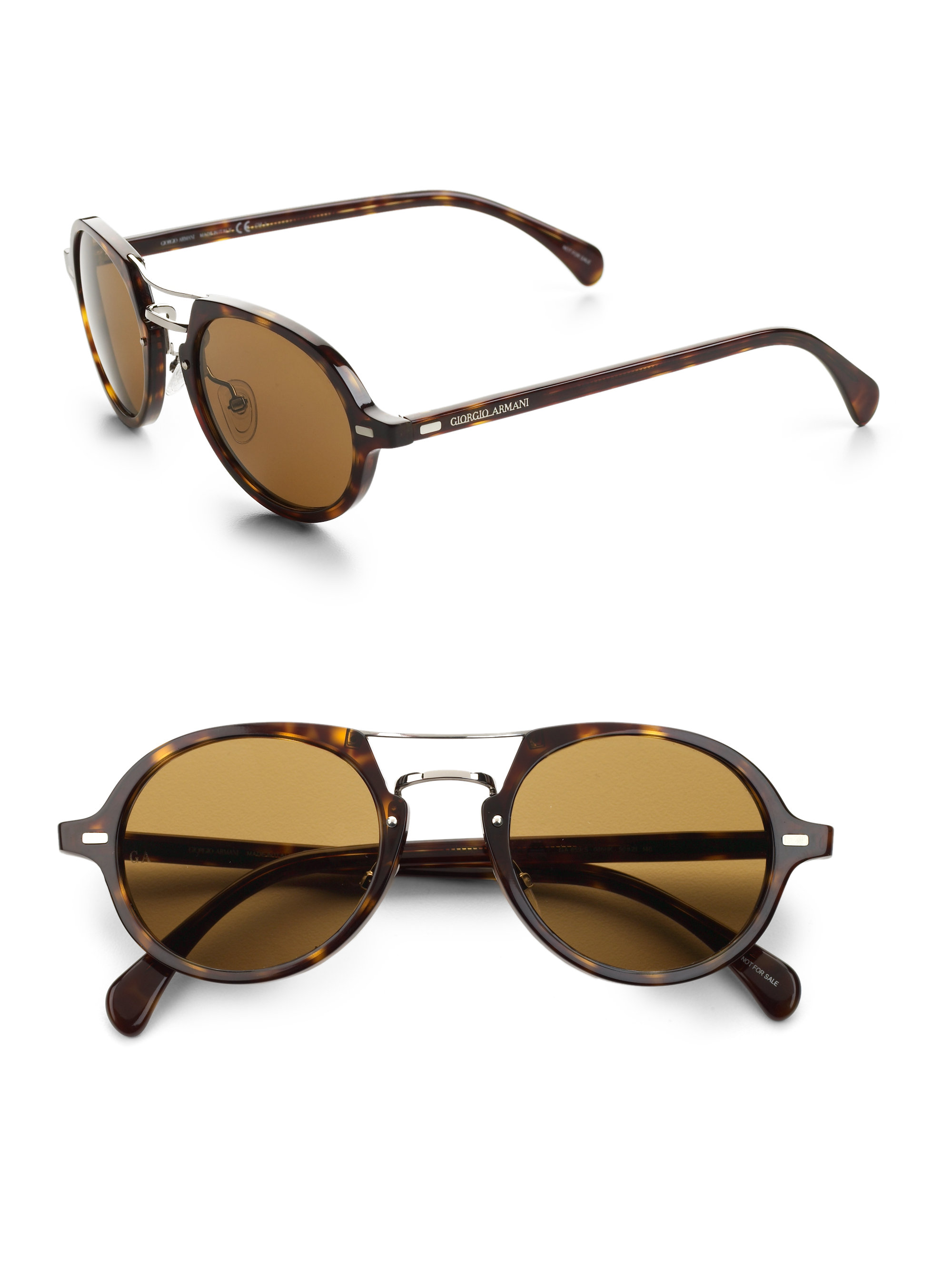 giorgio armani vintage round sunglasses