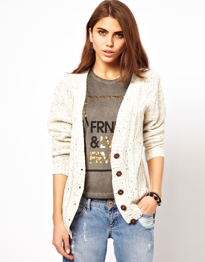 aran boyfriend cardigan