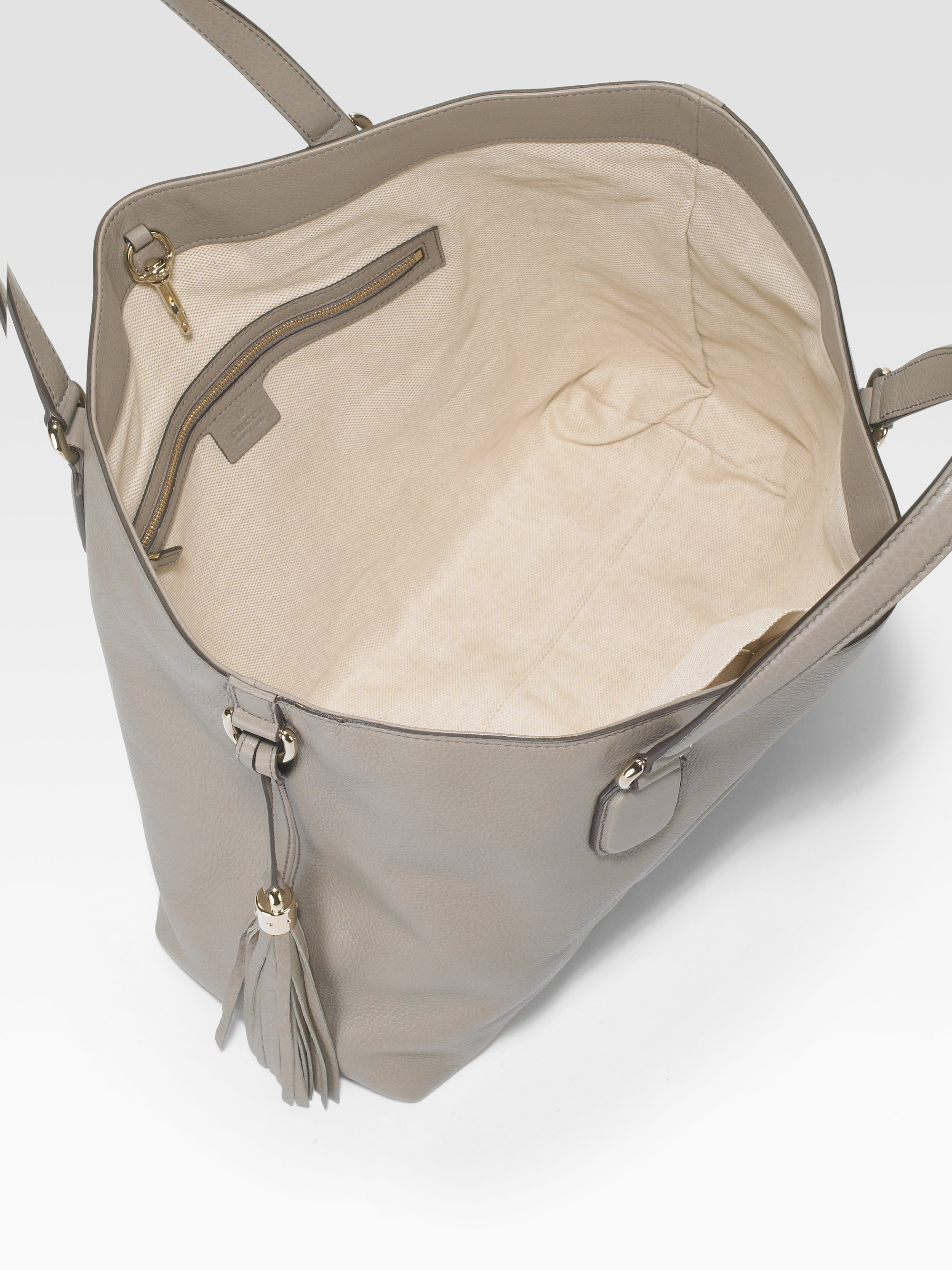 Gucci Soho Medium Tote Bag in Grey (Gray) - Lyst