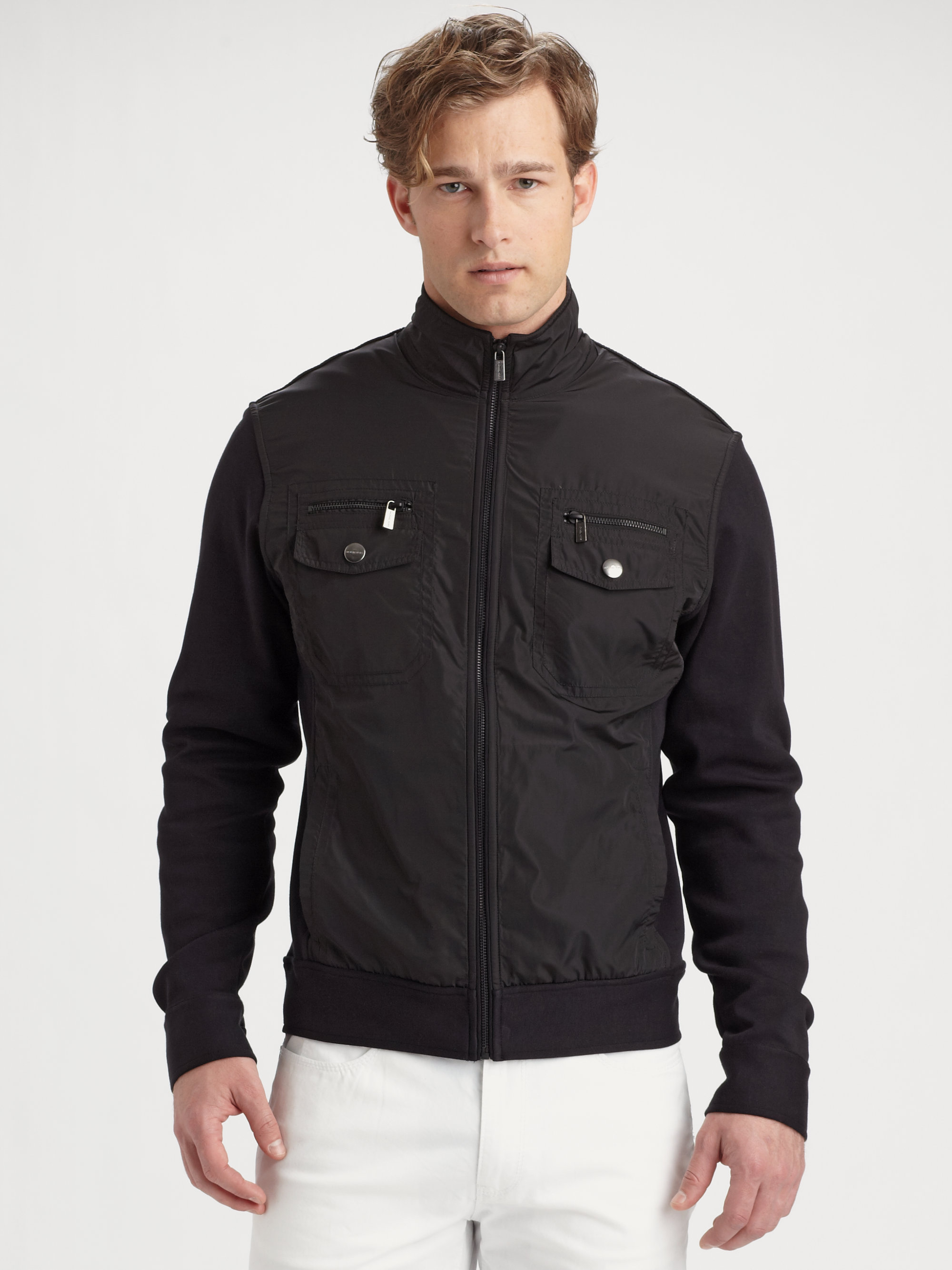 Michael kors men's black jacket Clearance