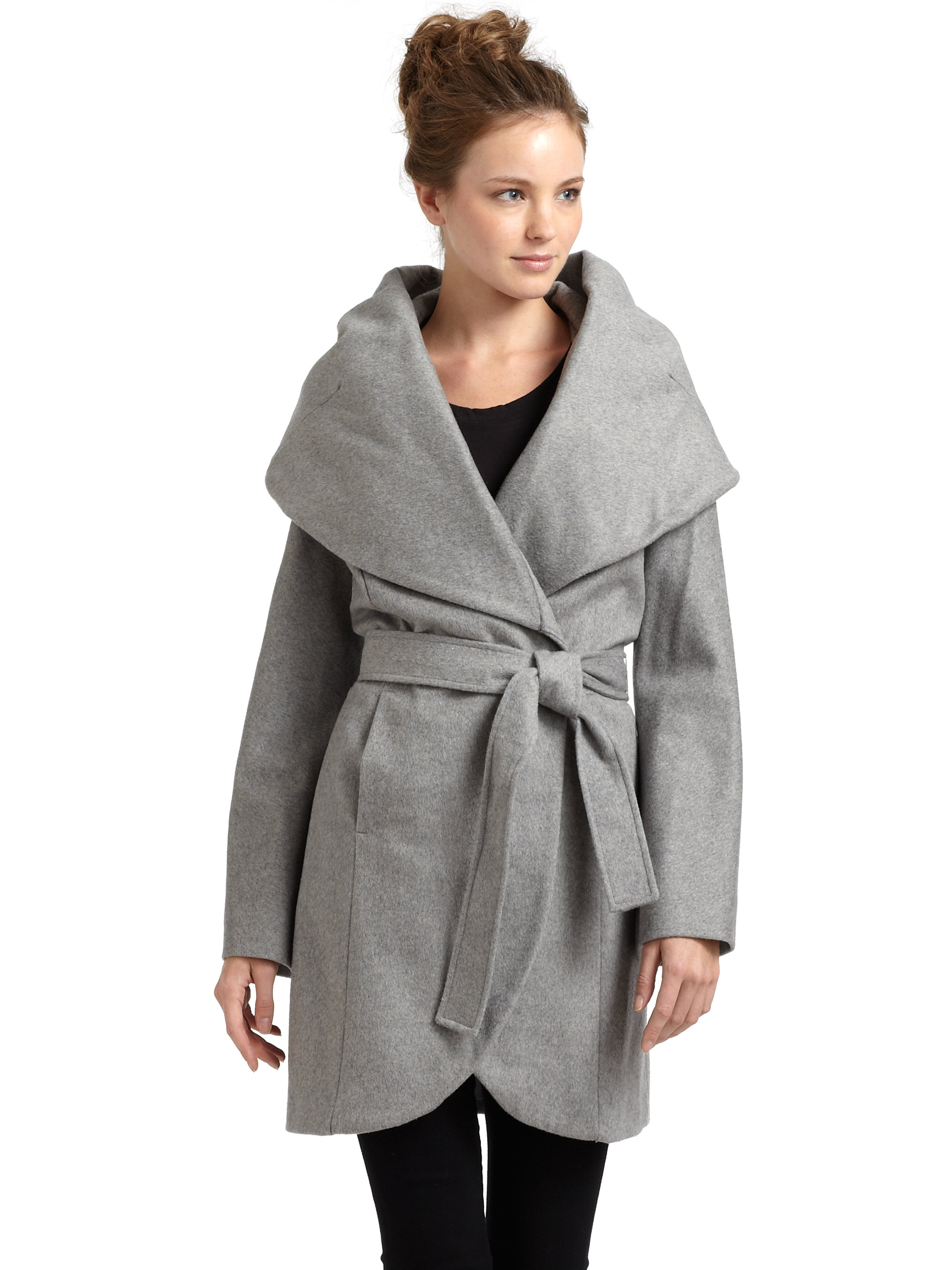 t tahari marla wrap coat