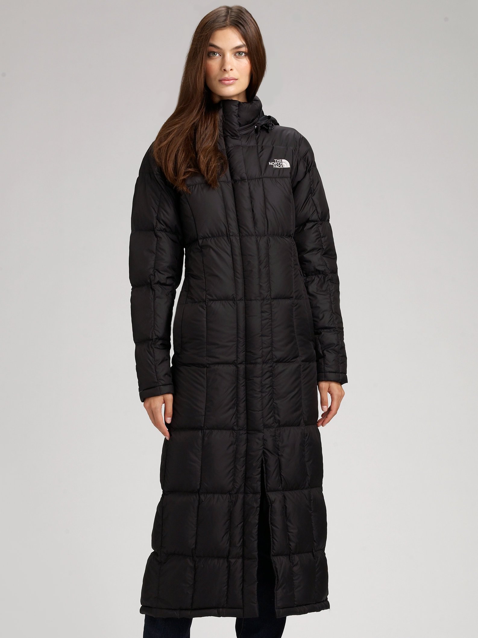 north face ladies long puffer jacket 