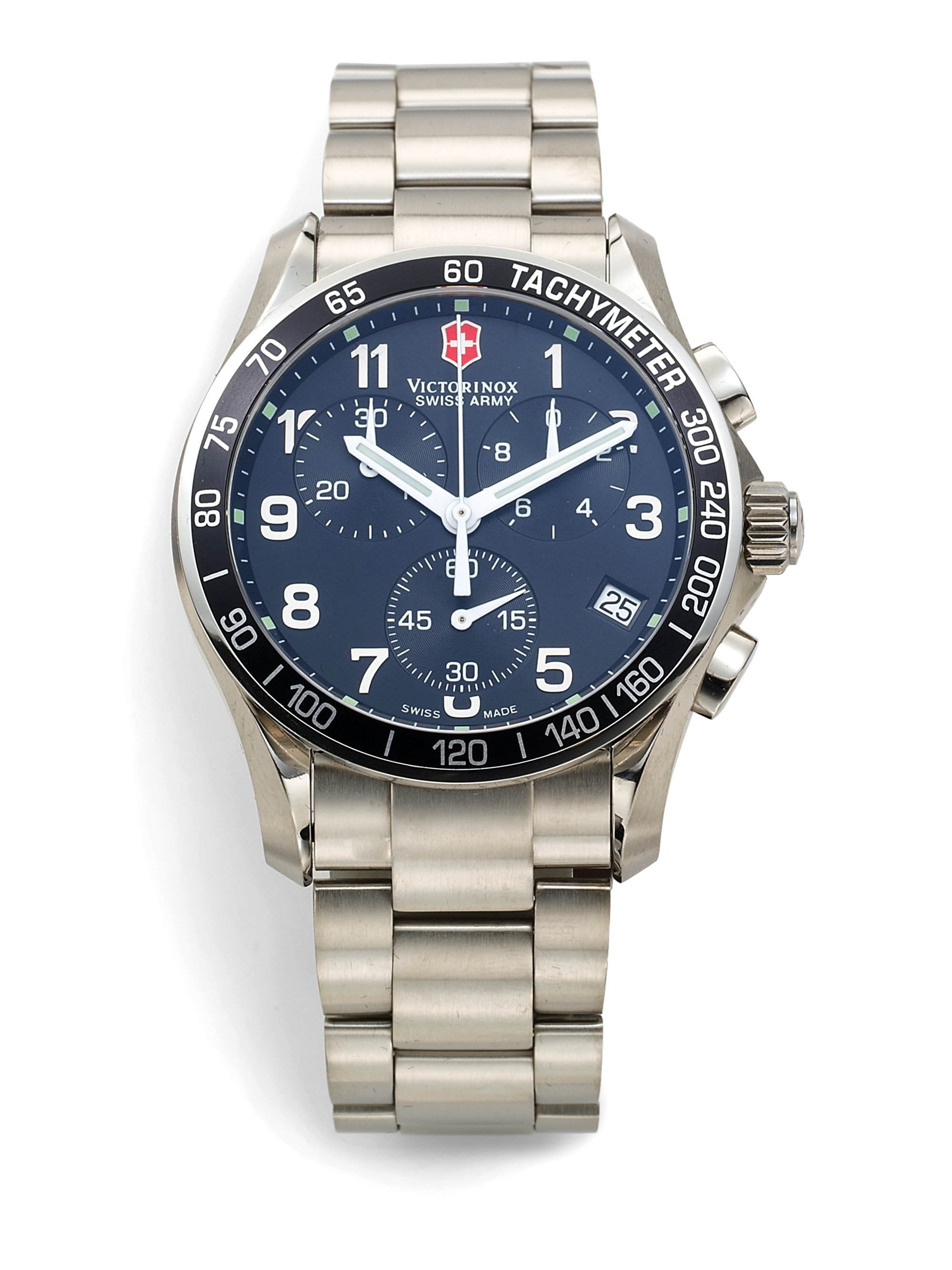Victorinox Chrono Classic Titanium Bracelet Watch in Silver for Men