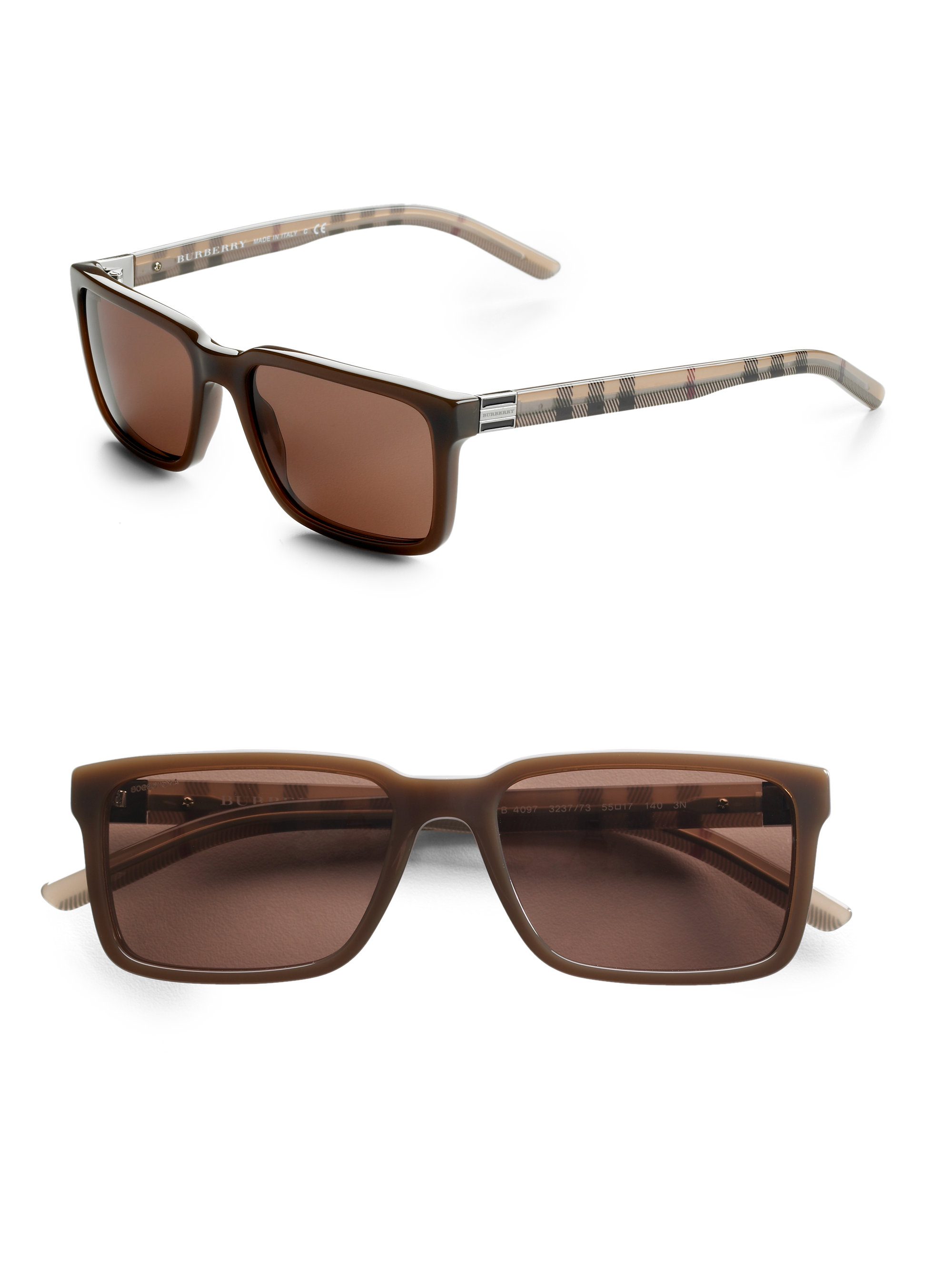 burberry 55mm square sunglasses