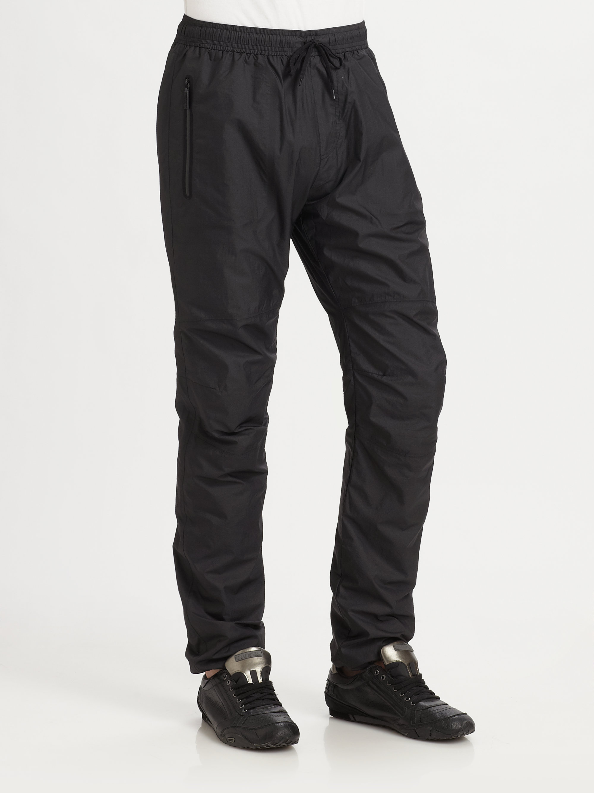 Burberry Ripstop Nylon Trousers in Black for Men | Lyst