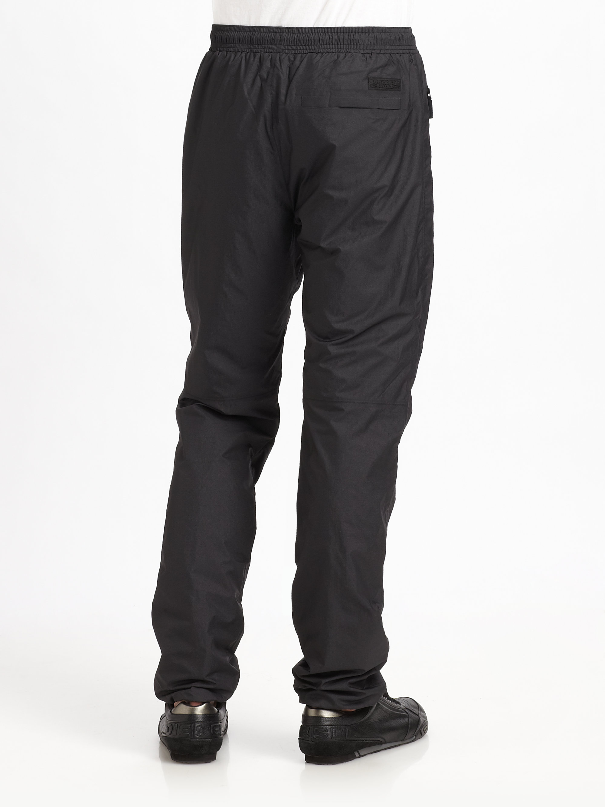Burberry Ripstop Trousers in Black for Men | Lyst