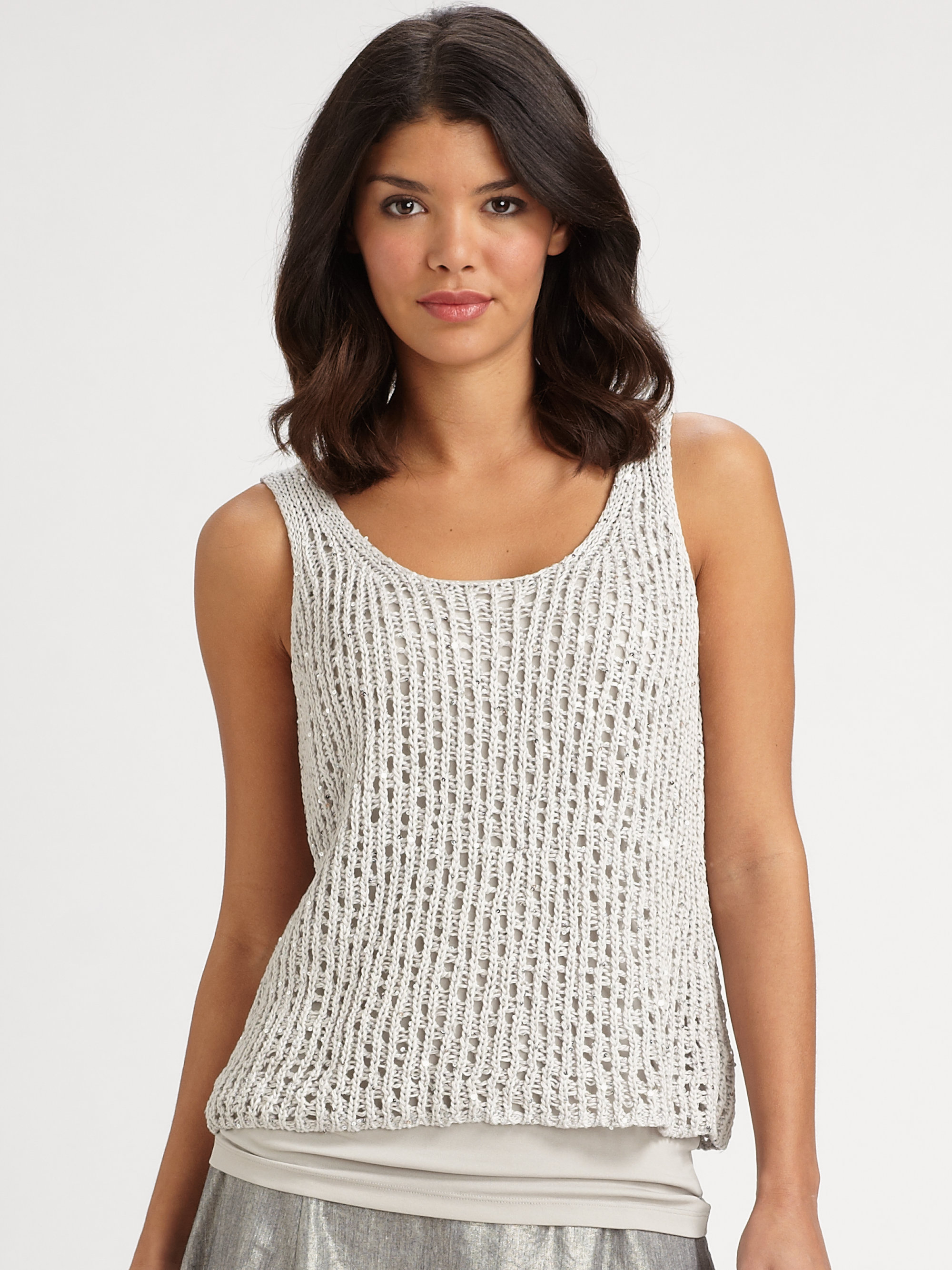 eileen fisher sequin top