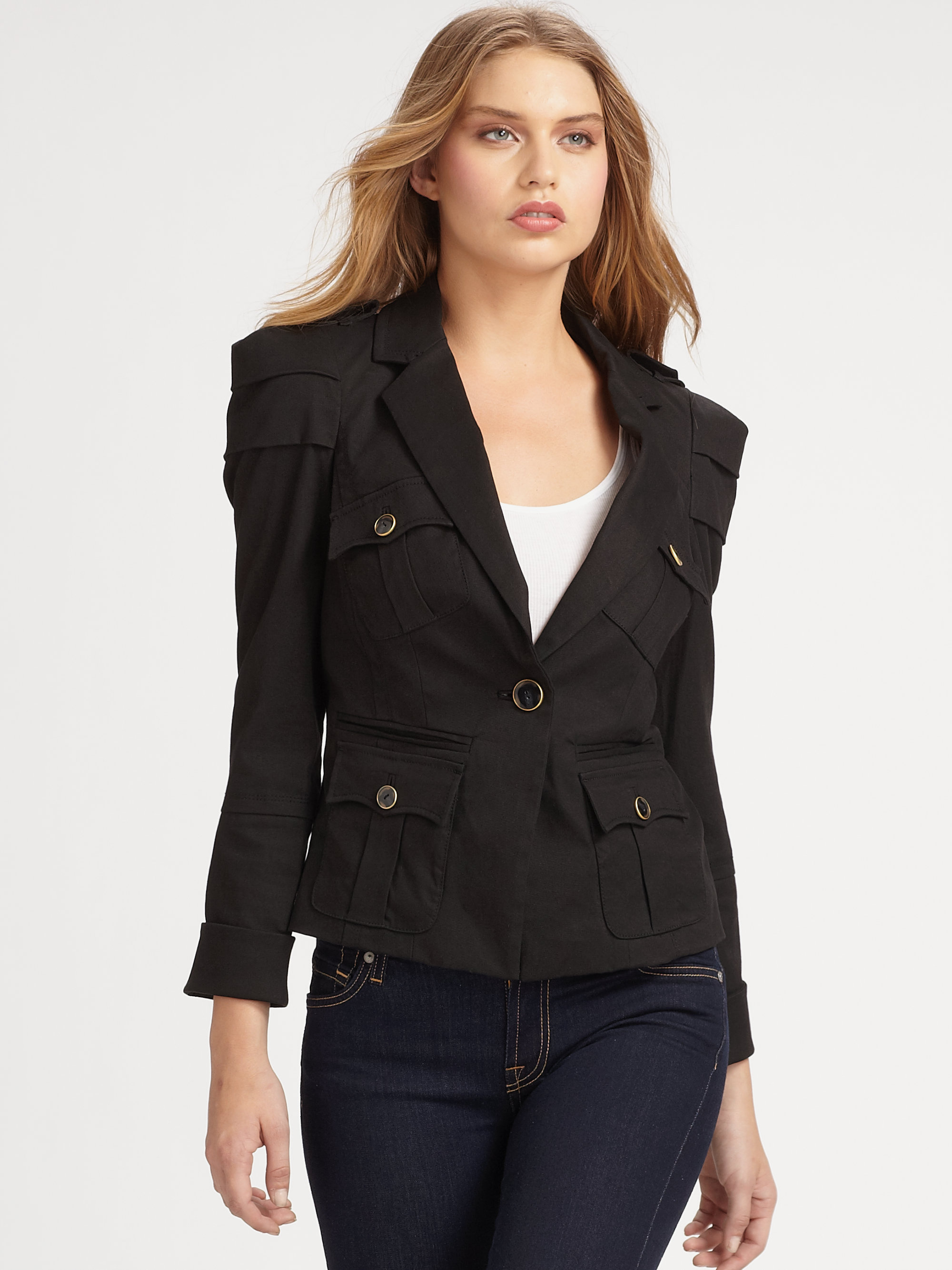 Leifsdottir Casual Cotton Blazer in Black - Lyst