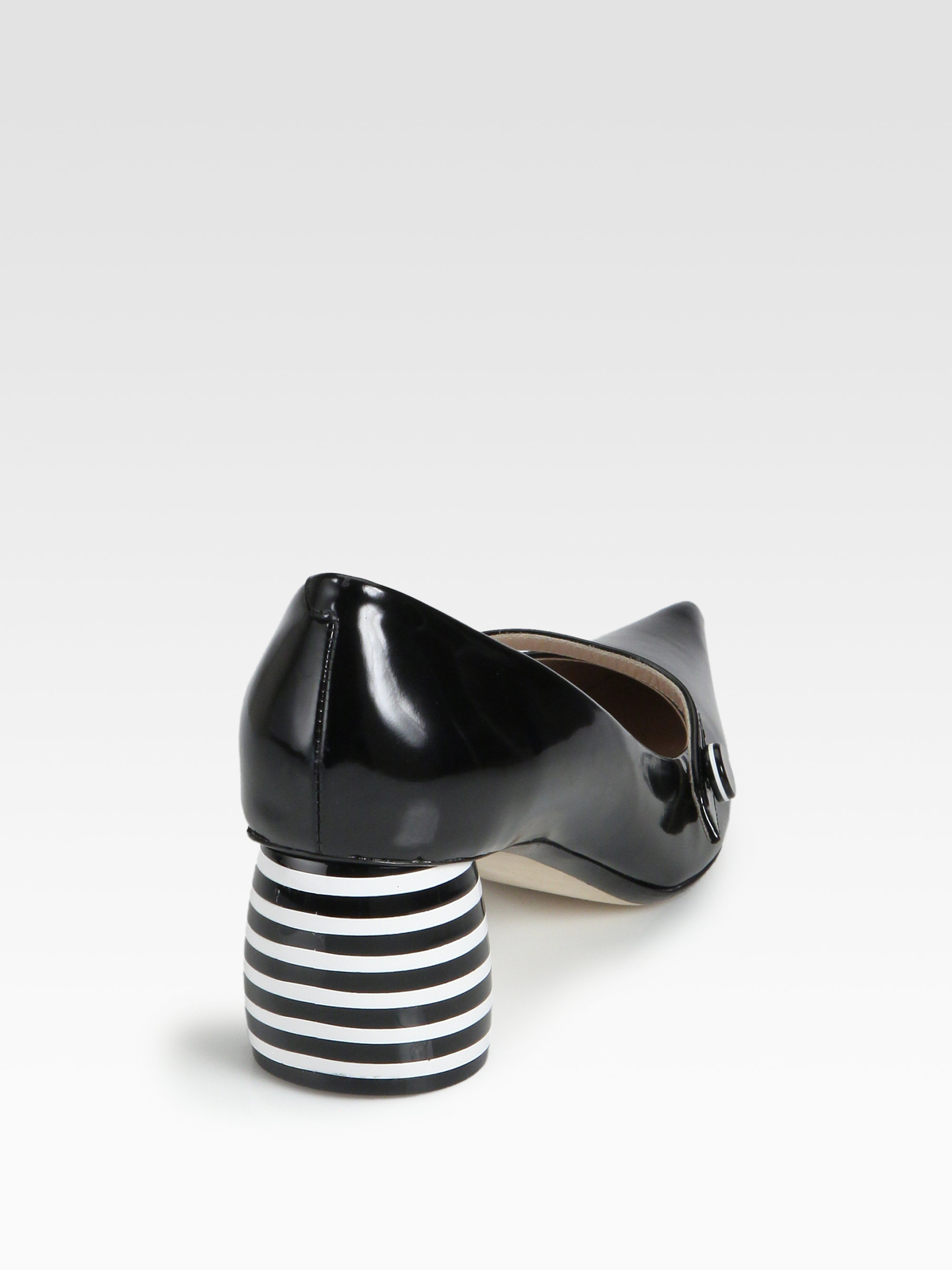 striped heels